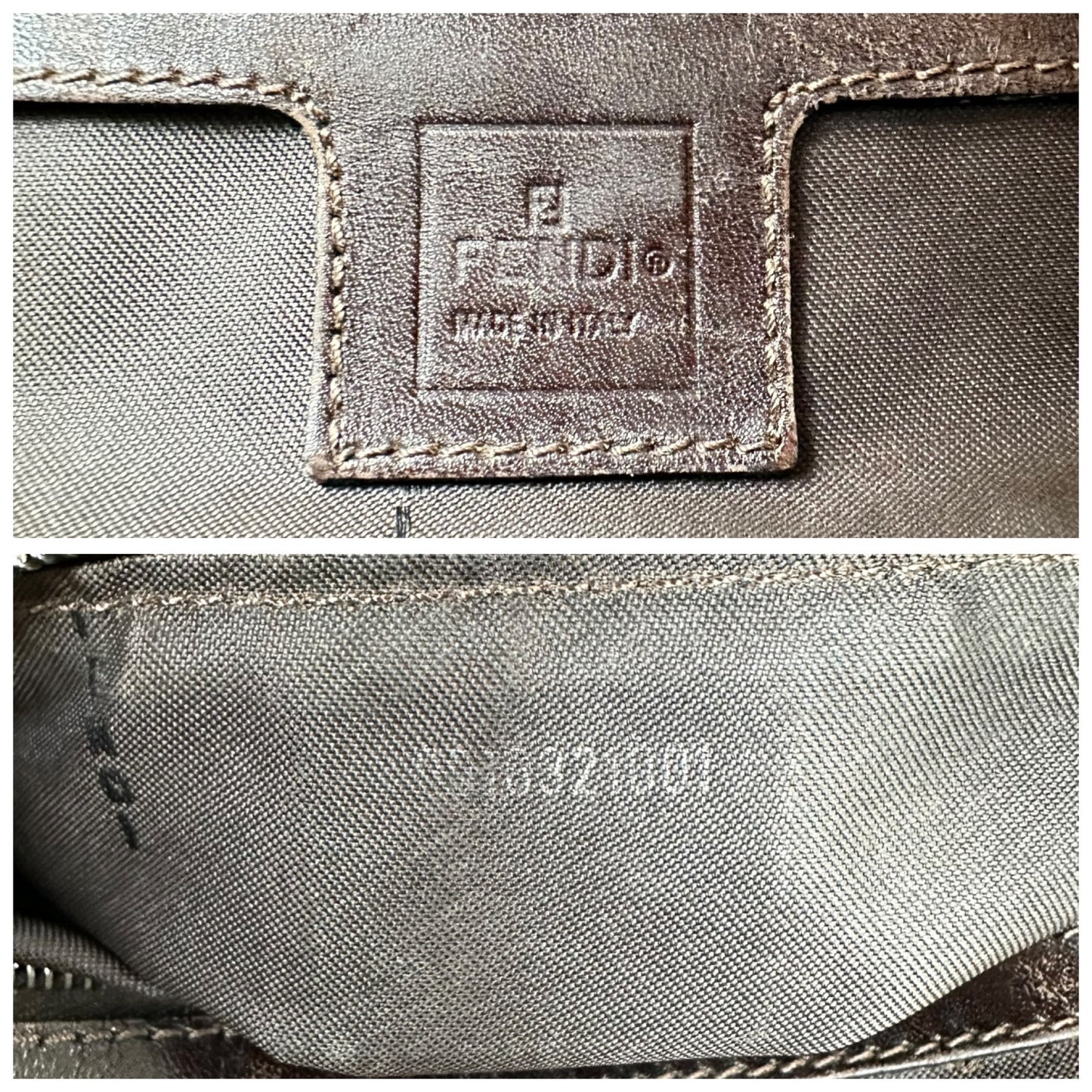 Fendi Zucca Croissant Shoulder Bag
