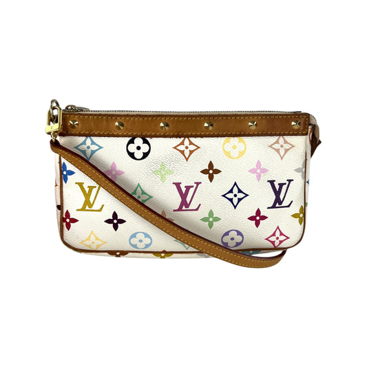 Louis Vuitton Vintage Monogram Multicolor Studded Pochette Crossbody Bag
