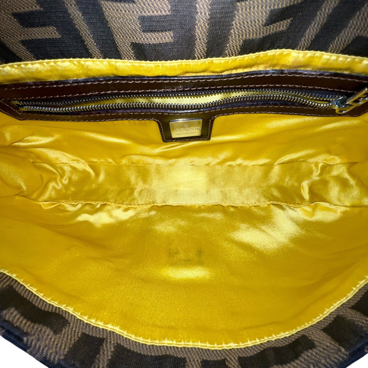 Fendi Zucca Flower Baguette Bag