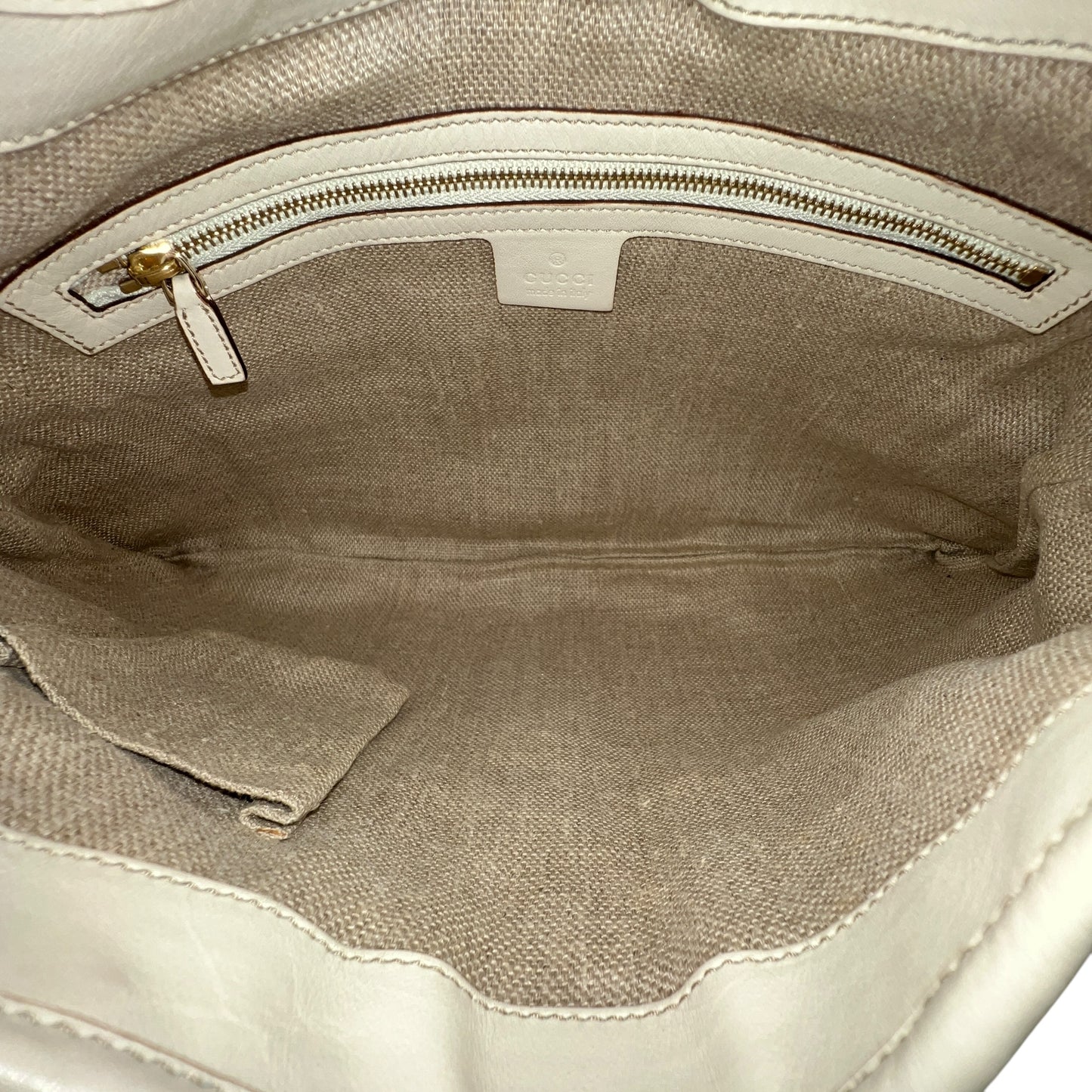 Gucci Web Jackie Leather Shoulder Bag