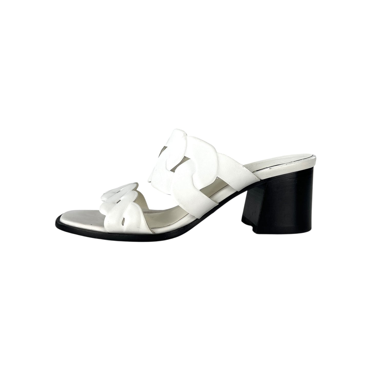 Hermes Grace Leather Mules
