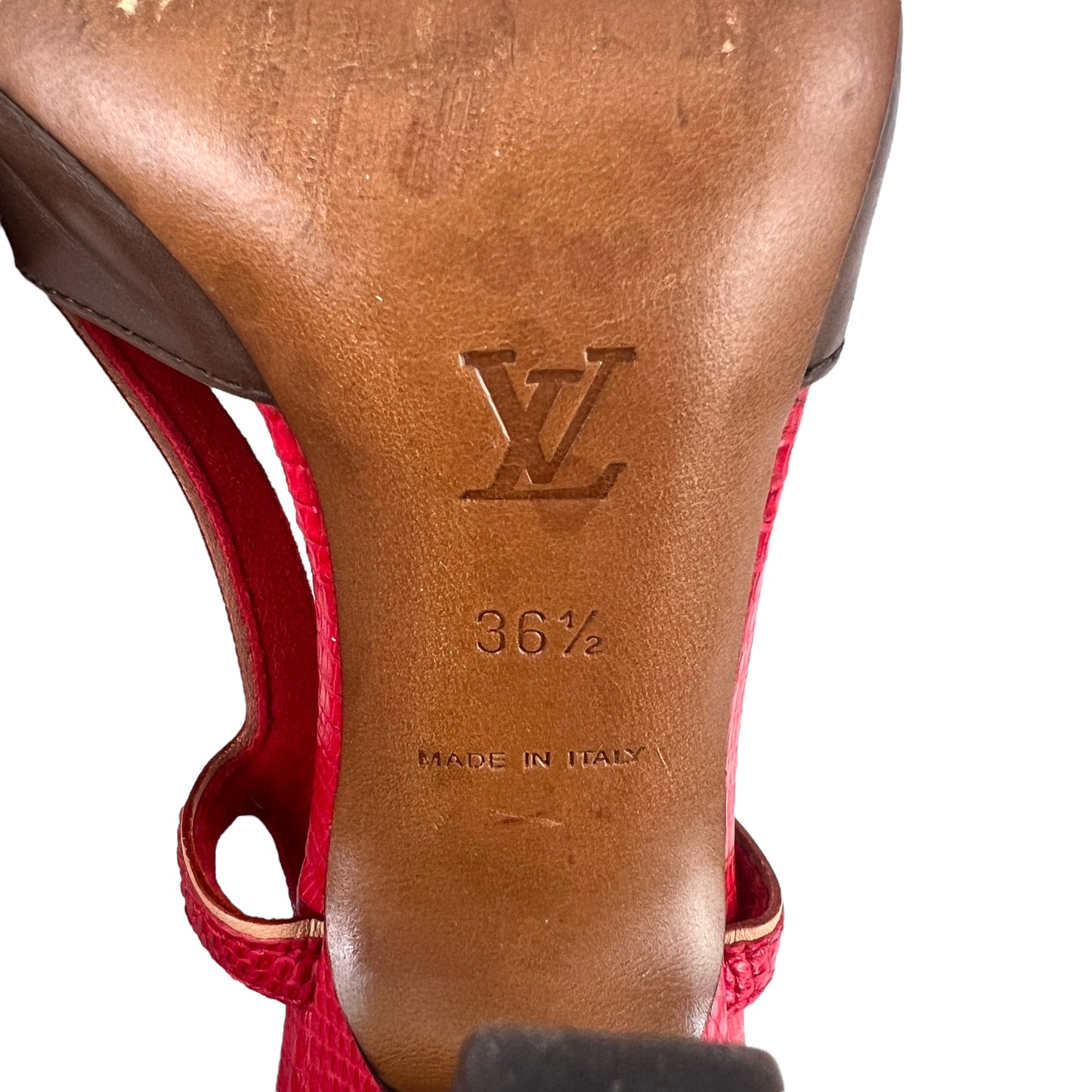 Louis Vuitton Cherry Leather Heels