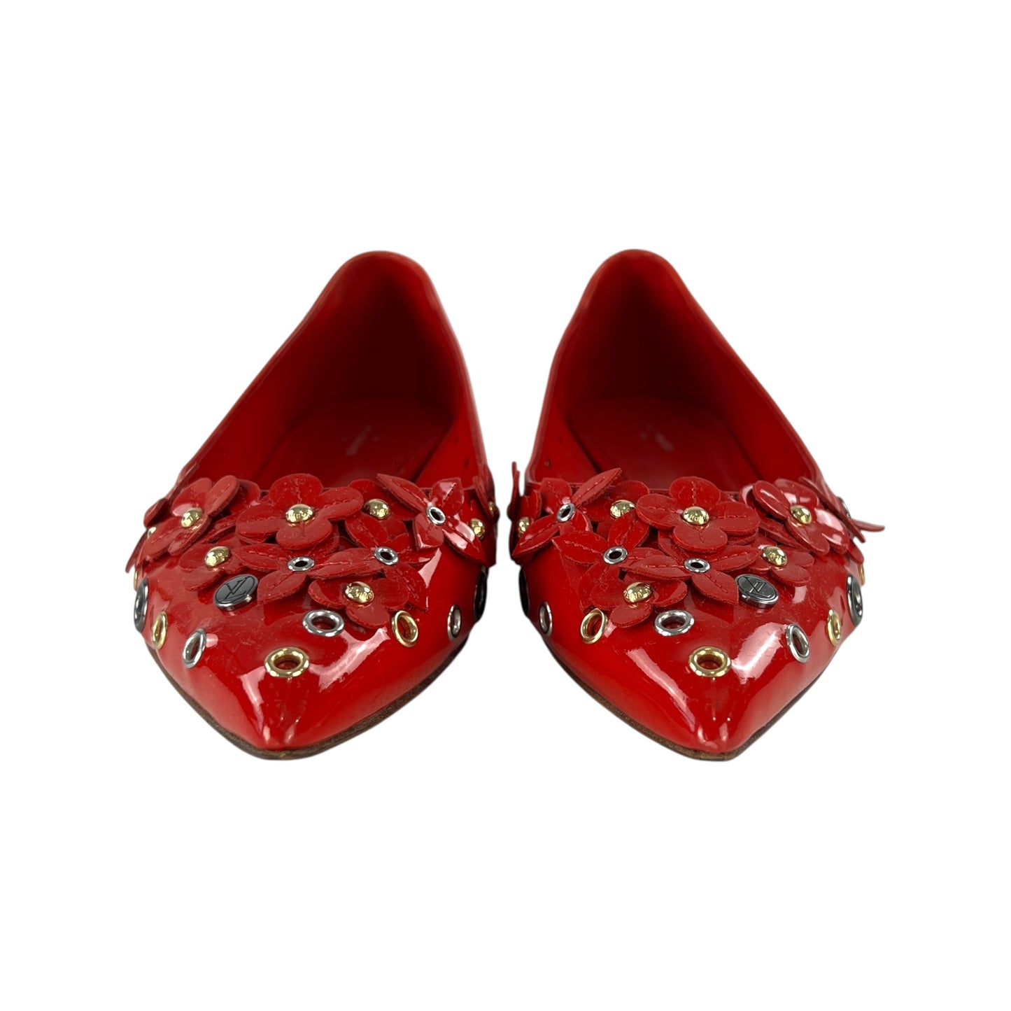 Louis Vuitton Vernis Flower Flats