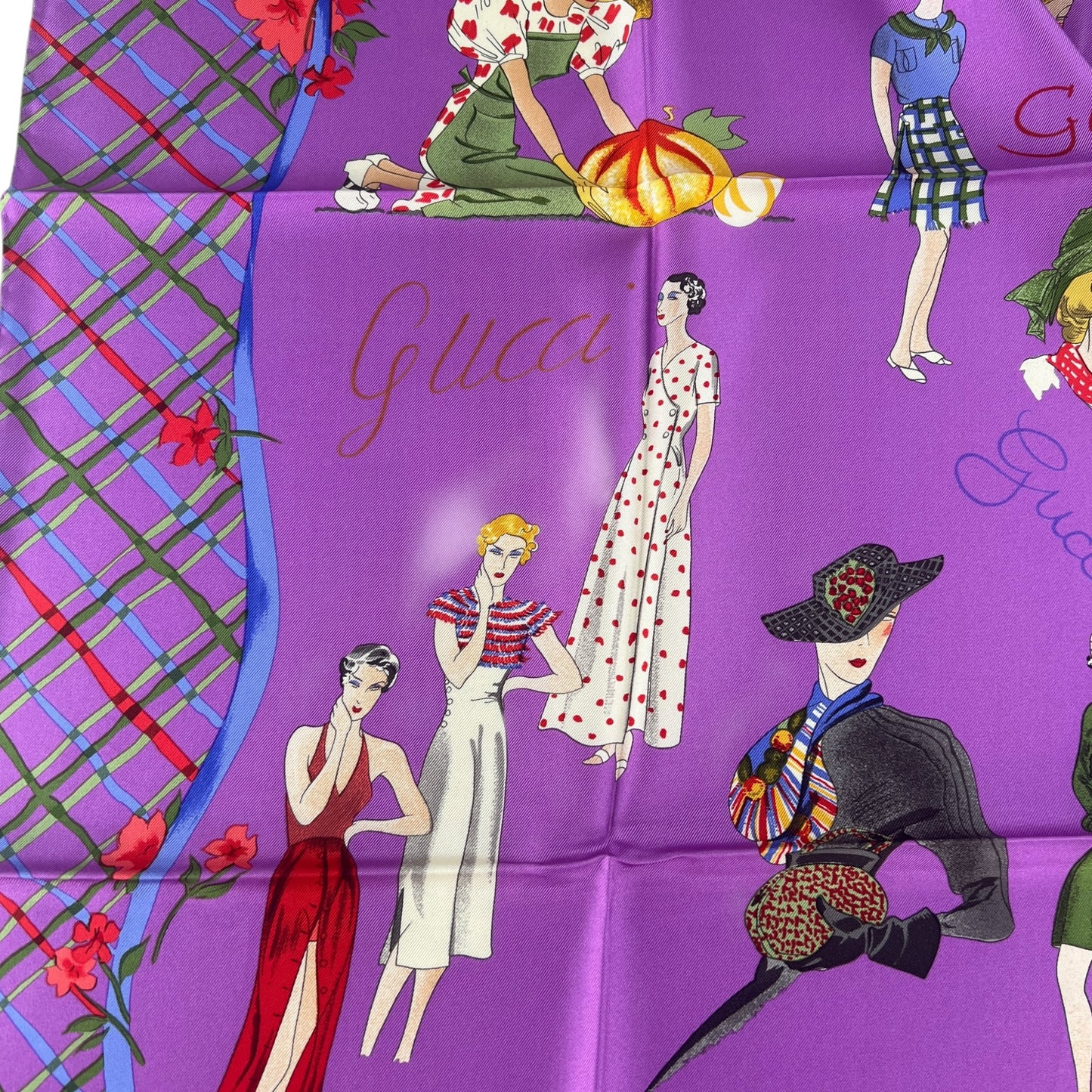 Gucci Vintage Silk Scarf