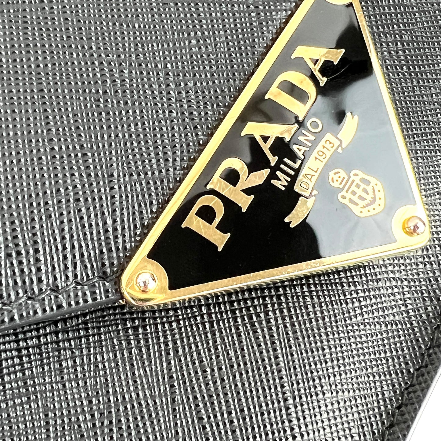 Prada Saffiano Leather Chain Crossbody Bag