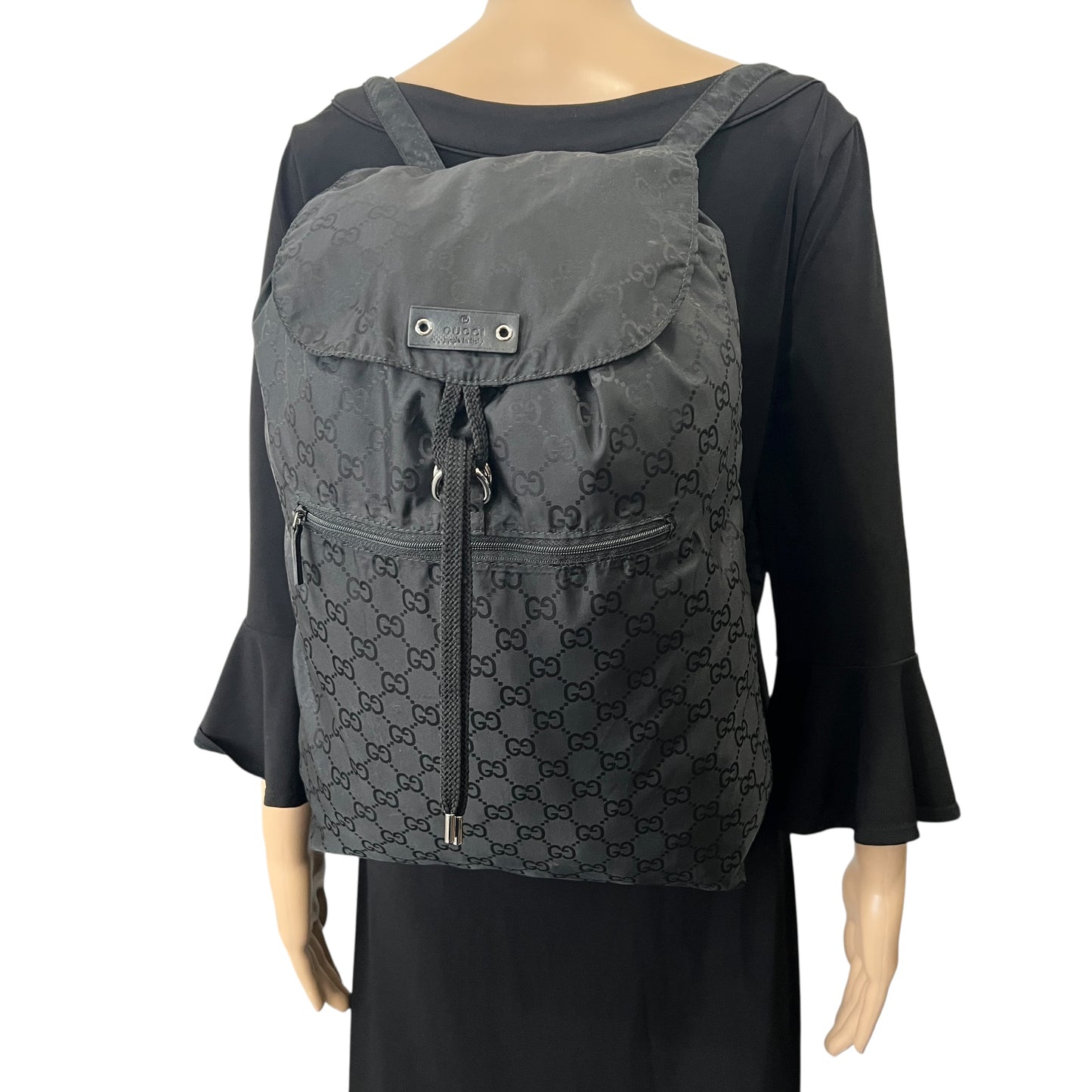 Gucci Monogram Nylon Backpack