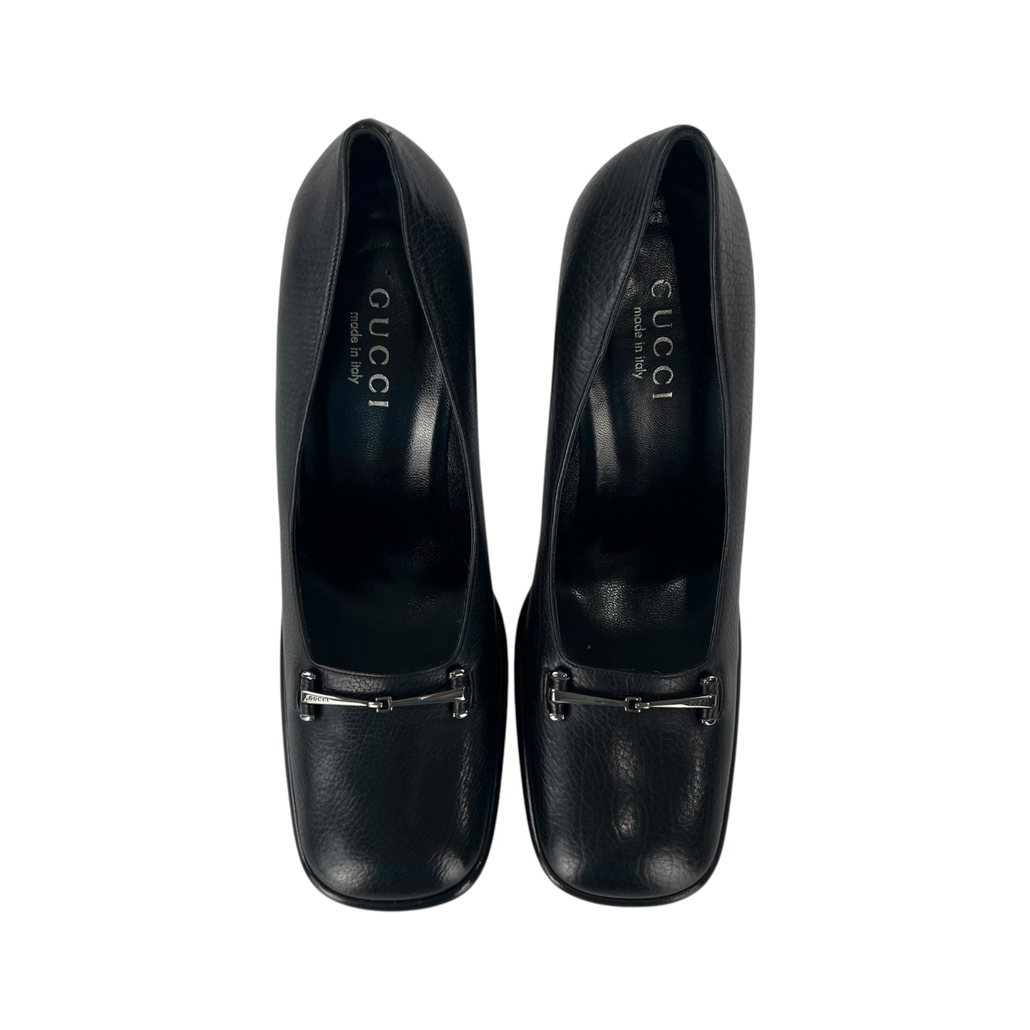 Gucci Leather Horsebit Pumps
