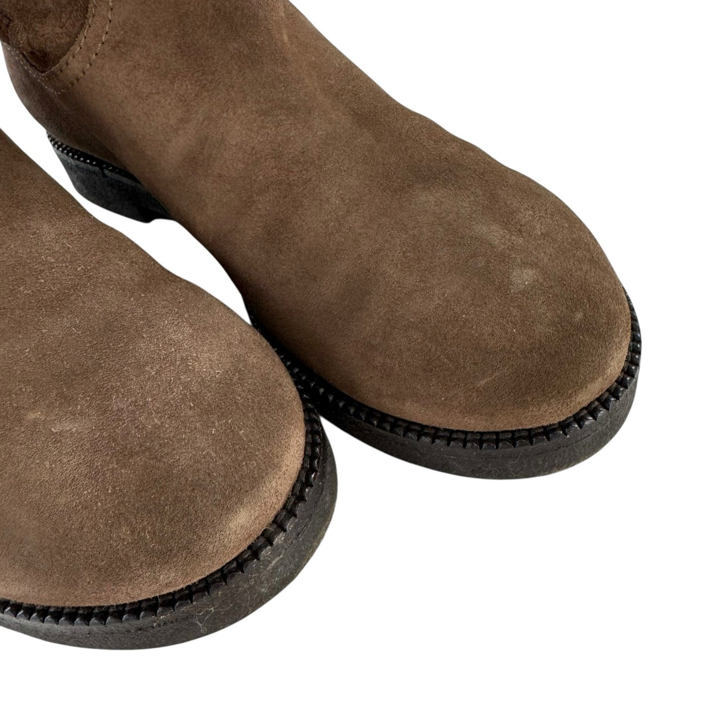 Louis Vuitton Monogram Brown Suede Boots