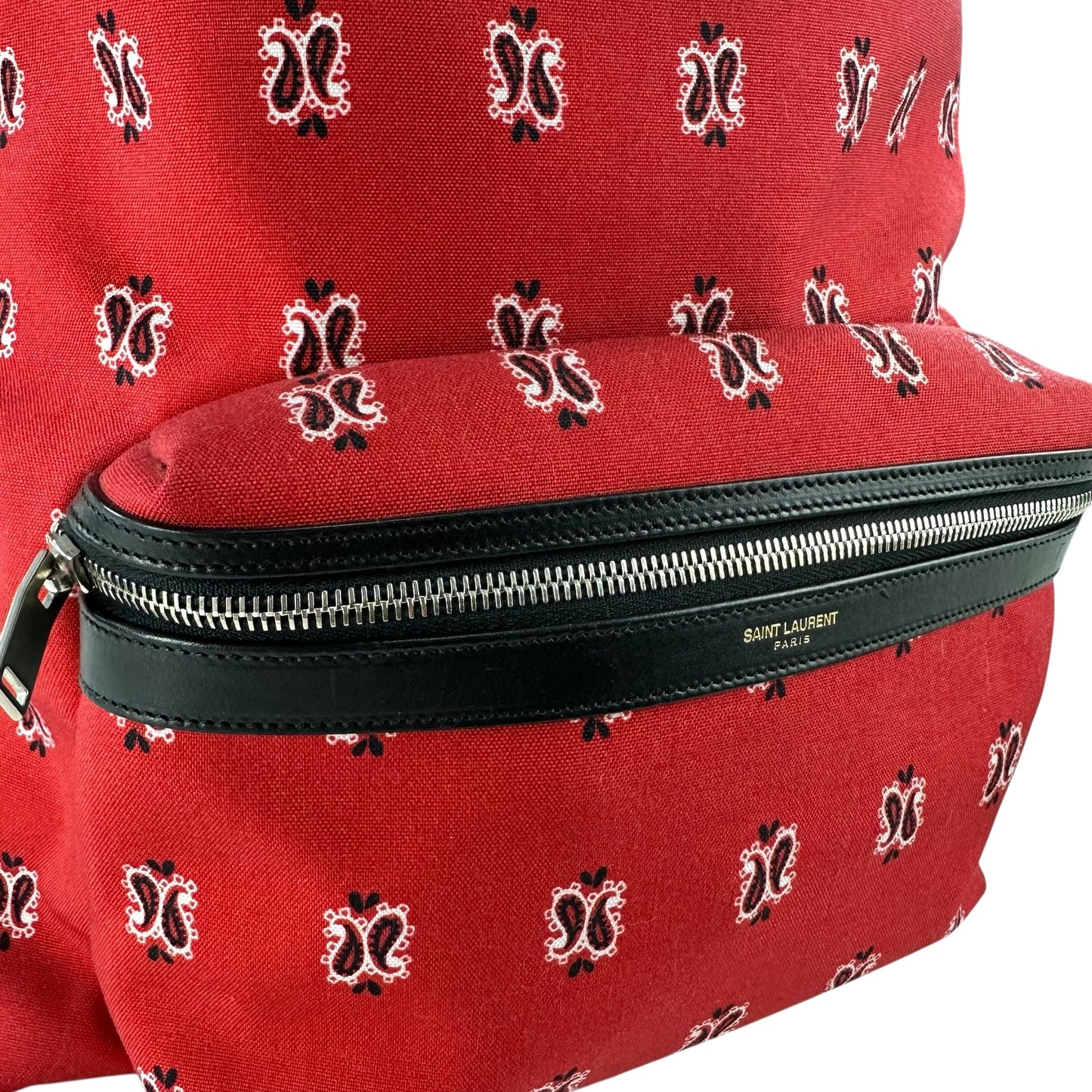 Saint Laurent Paisley City Backpack