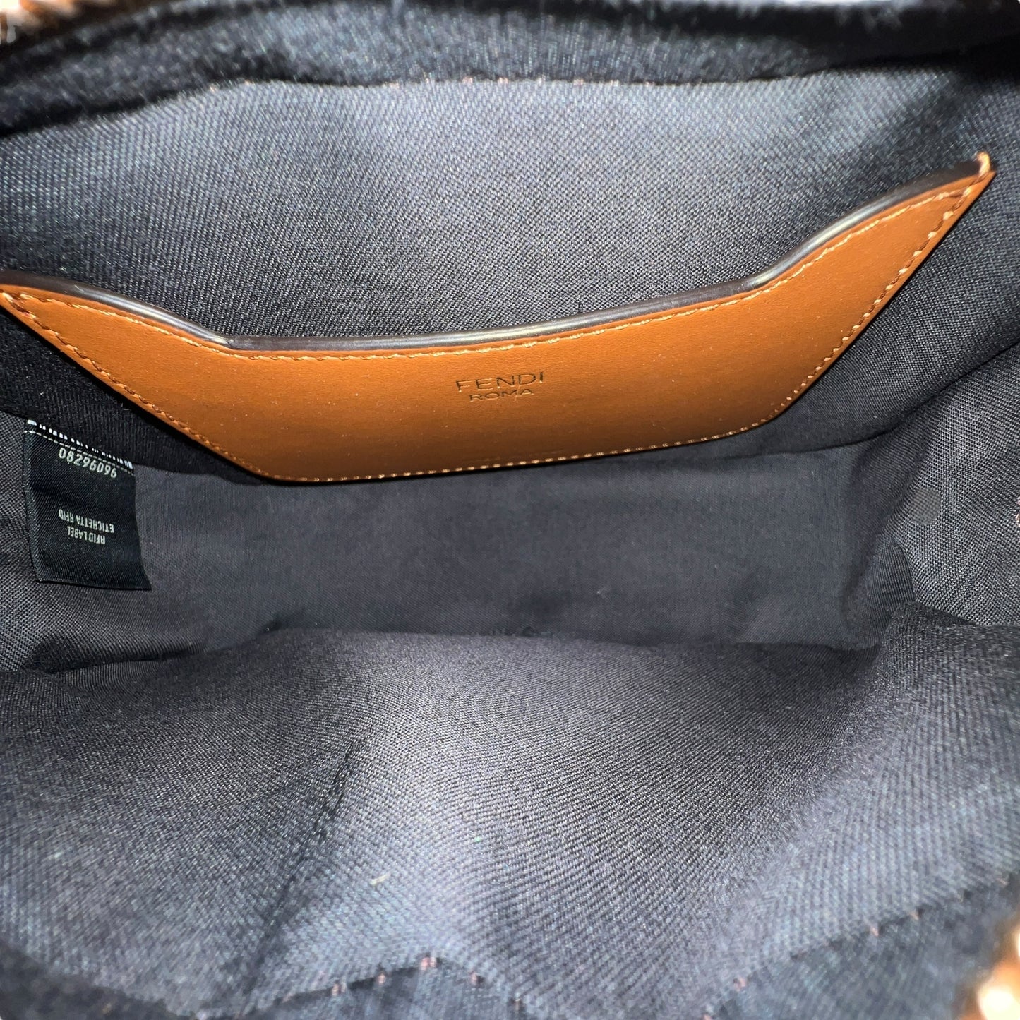 Fendi Zucca Embossed Leather Camera Crossbody Bag