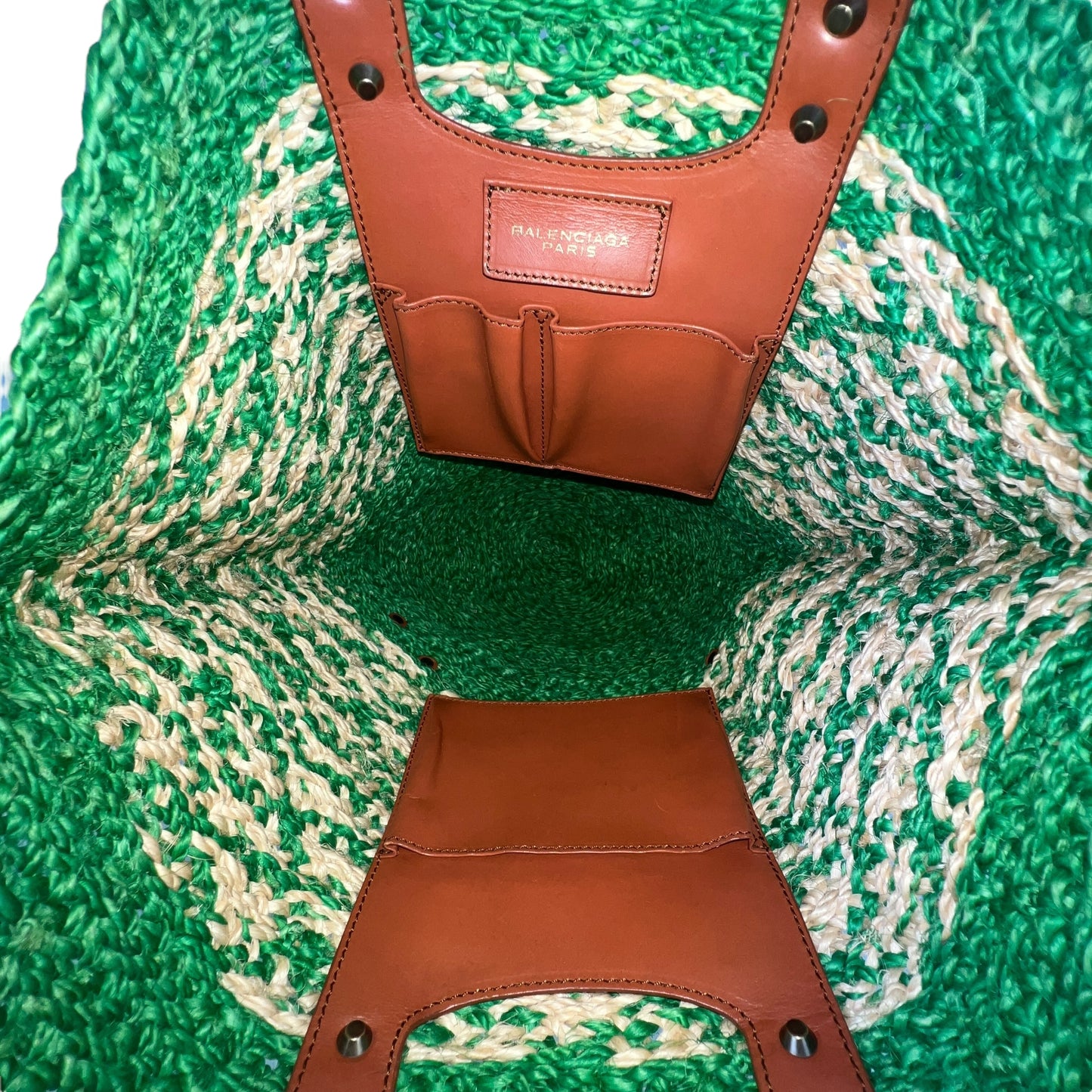 Balenciaga Raffia Tote Bag