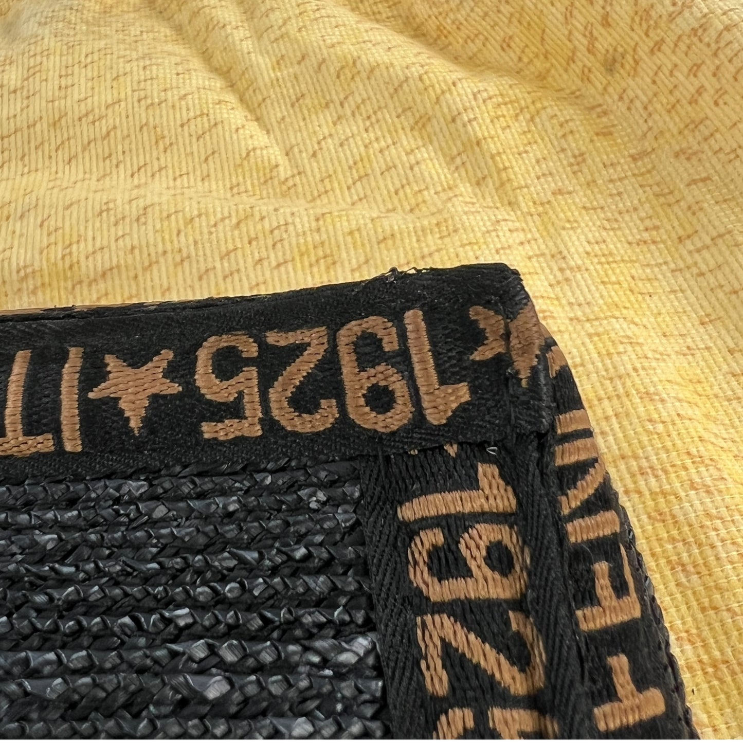 Fendi Vintage Raffia Tote Bag