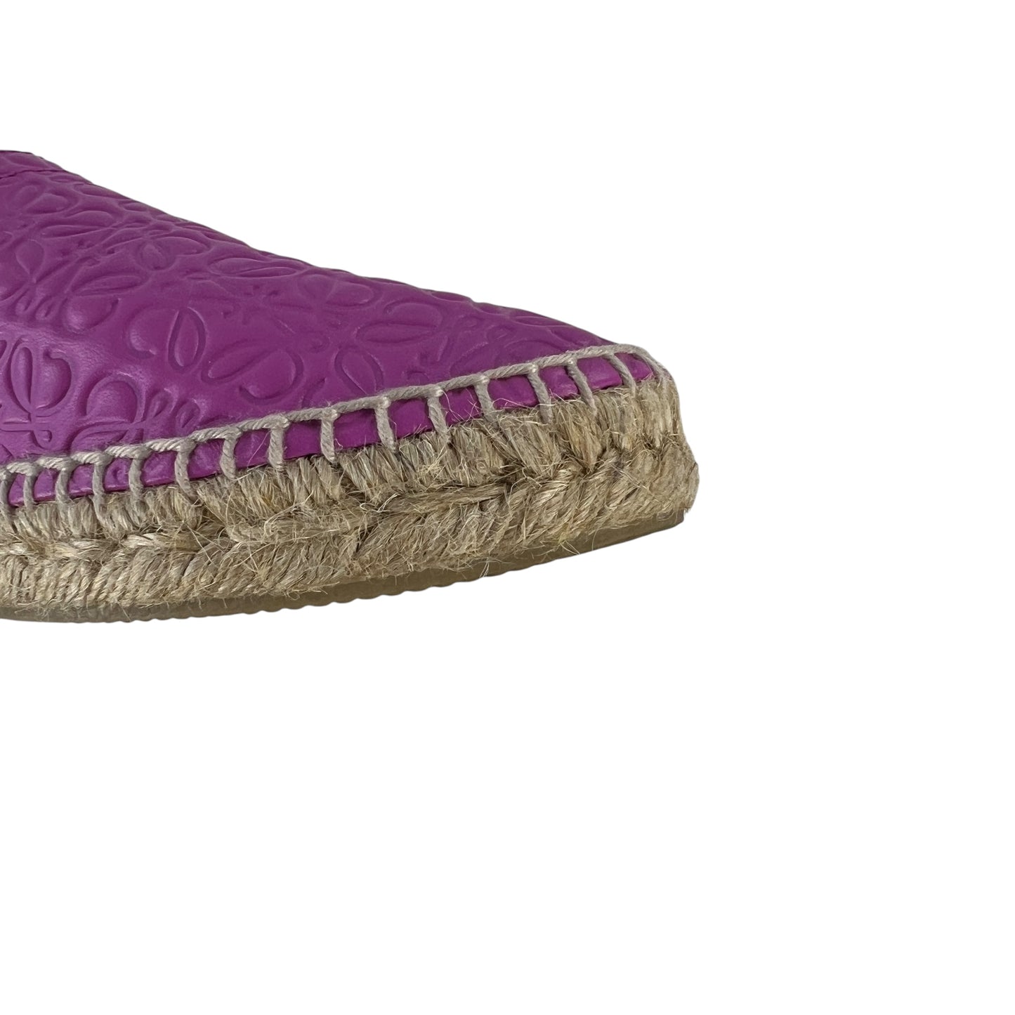 Loewe Embossed Leather Espadrilles