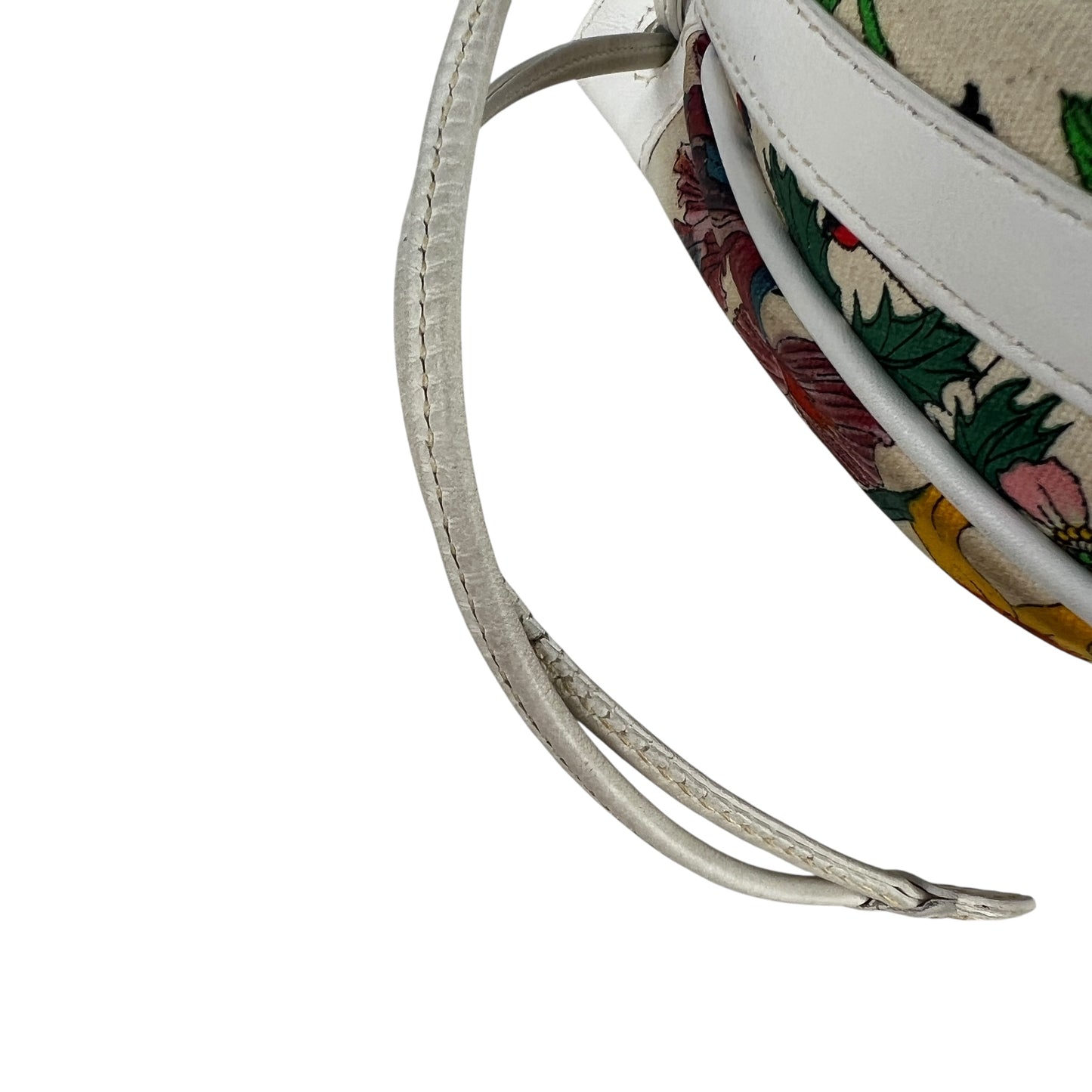 Gucci Vintage Flora Drawstring Crossbody Bag