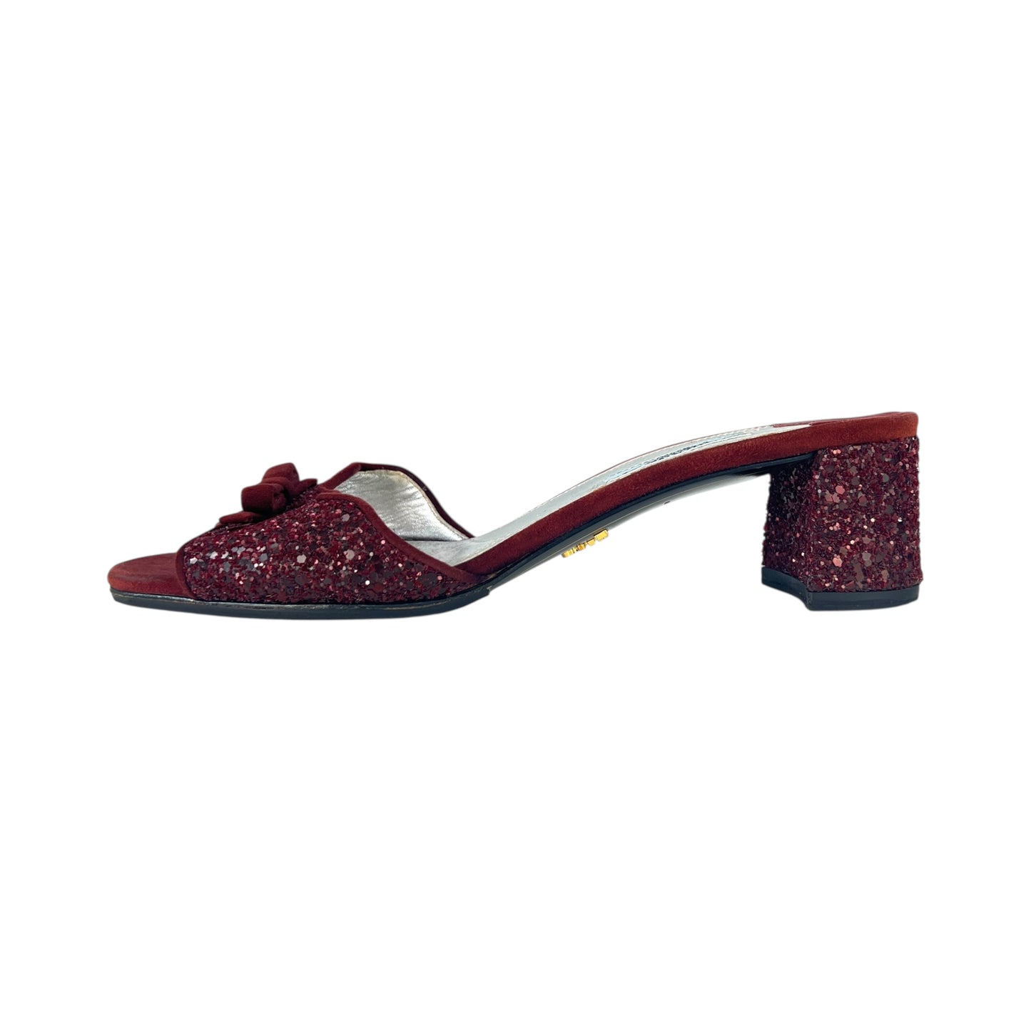 Prada Glitter Sandals