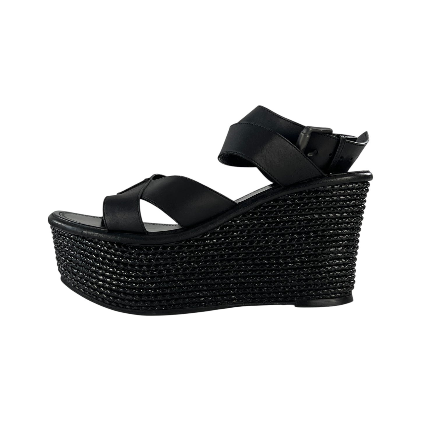 Bottega Veneta Leather Flatform Sandals