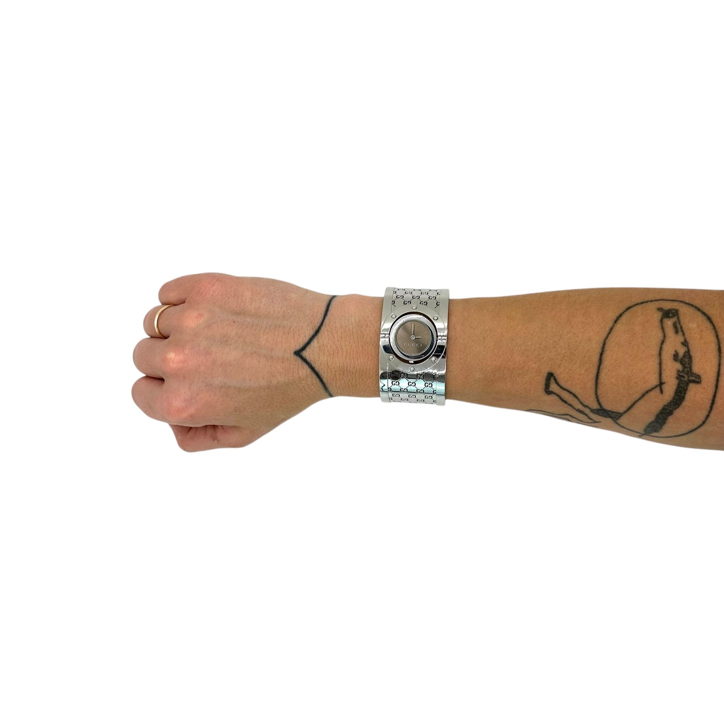 Gucci Micro GG Twirl Cuff Watch