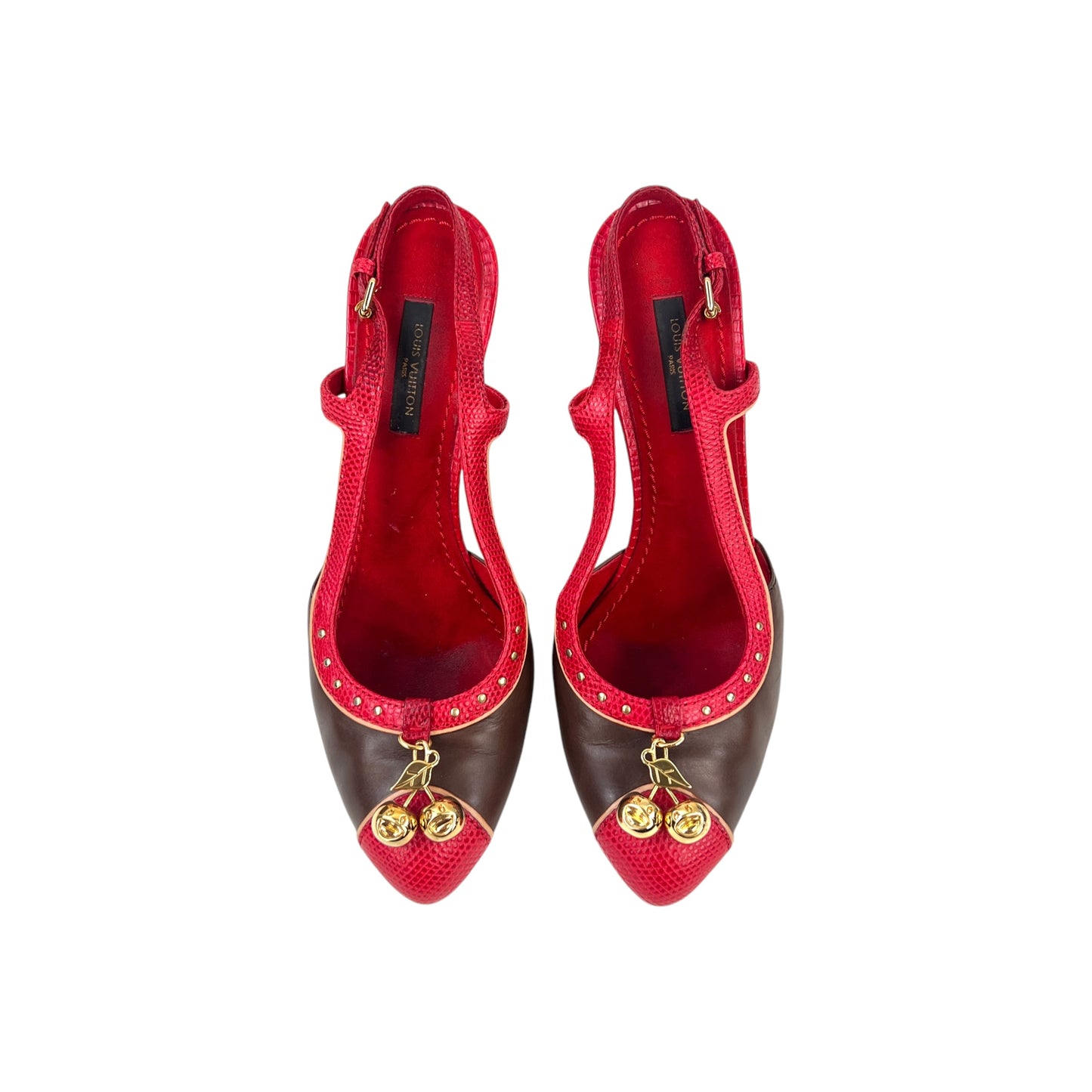 Louis Vuitton Cherry Leather Heels