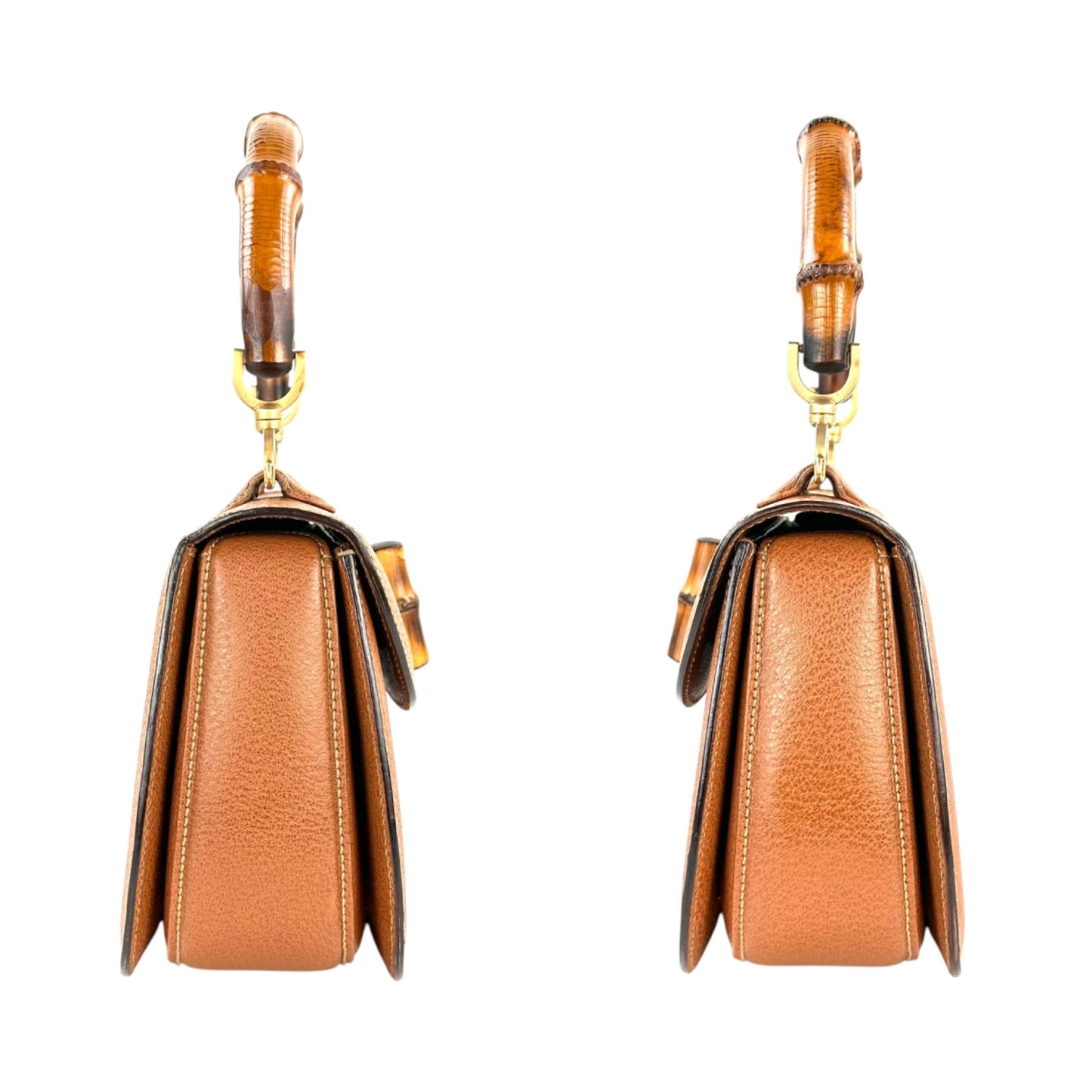 Gucci Vintage Bamboo Turnlock Handbag