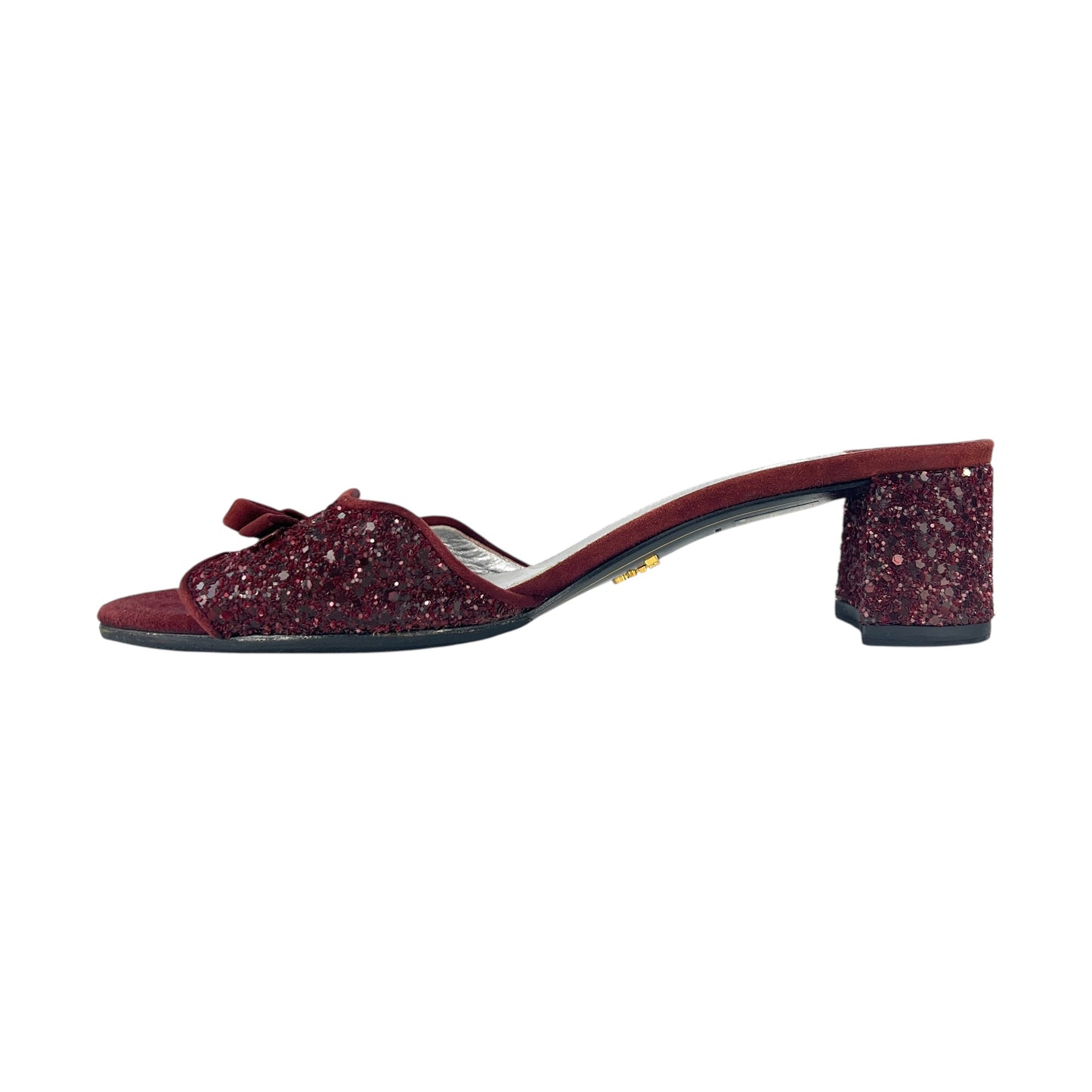 Prada Glitter Sandals