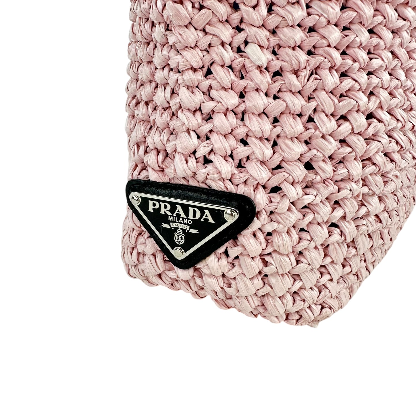 Prada Raffia Small Tote Bag