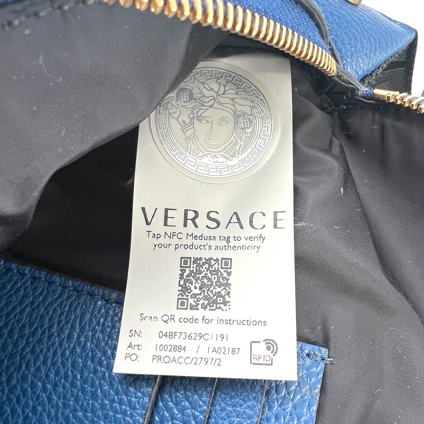 Versace Medusa Leather Belt Bag