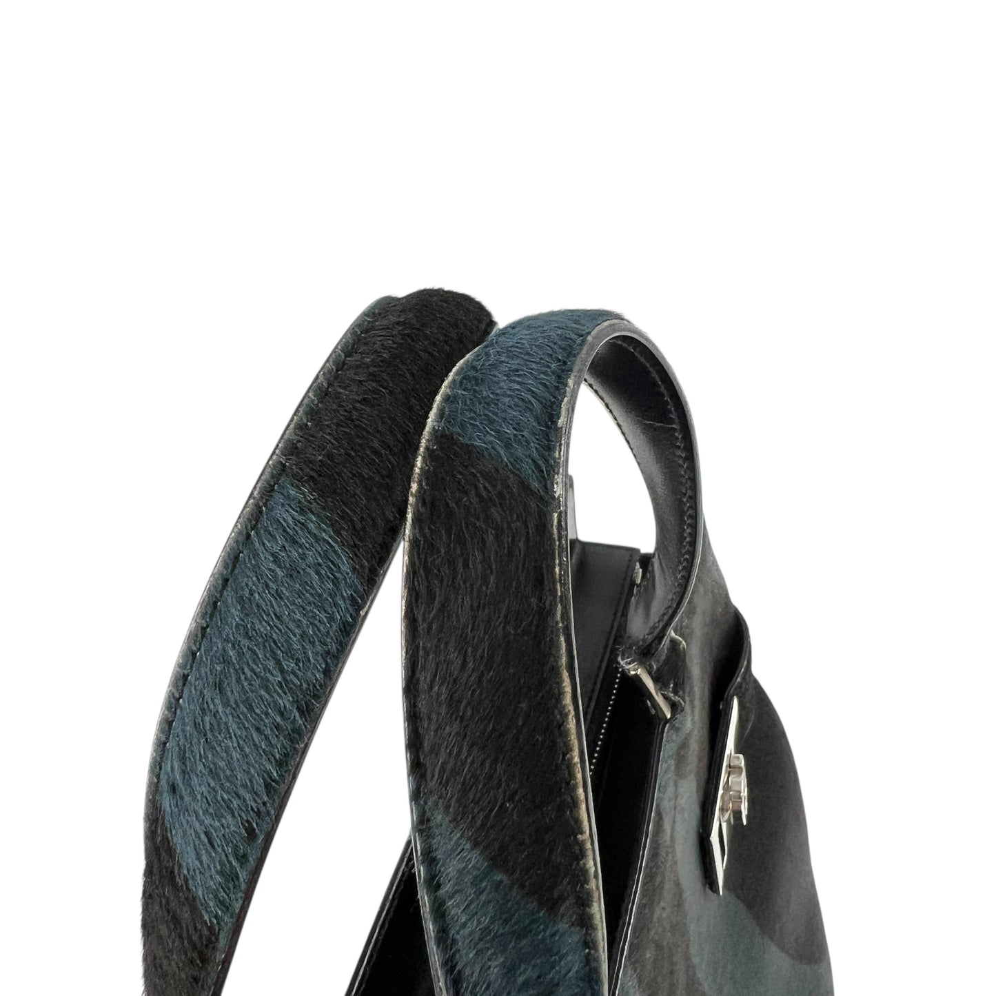 Ferragamo Zebra Print Calf Hair Handbag