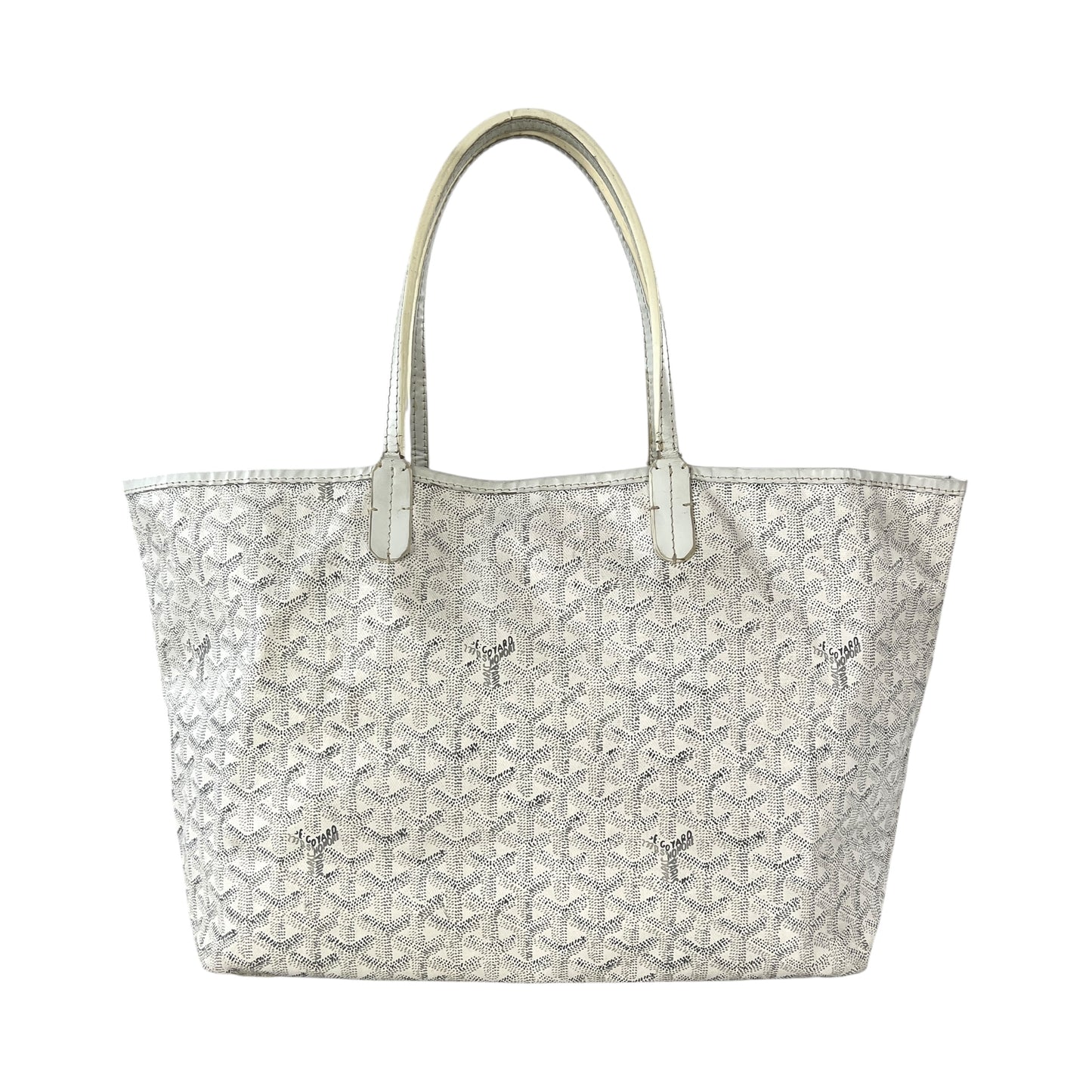Goyard White Saint Louis Tote Bag