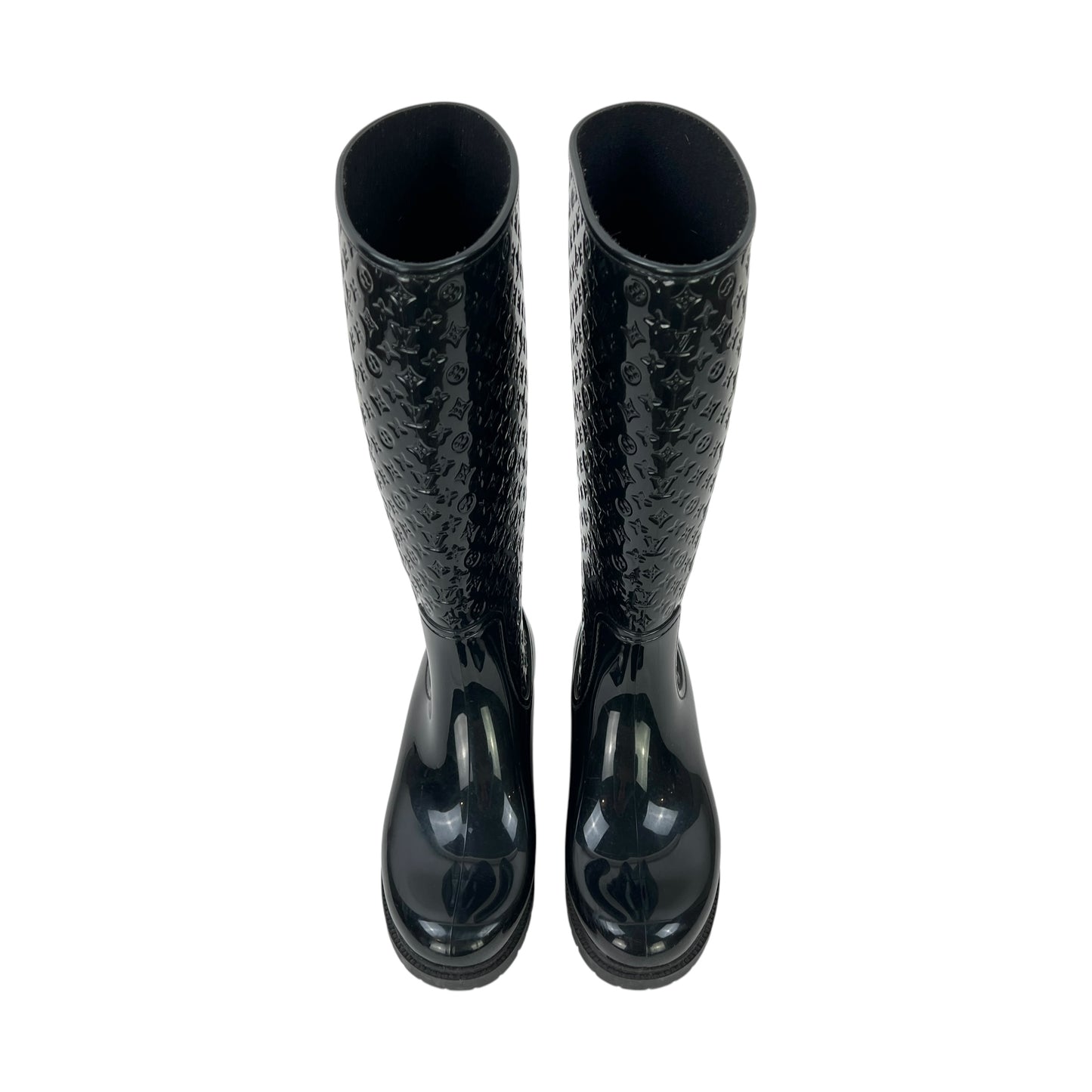 Louis Viutton Monogram Embossed Rubber Boots