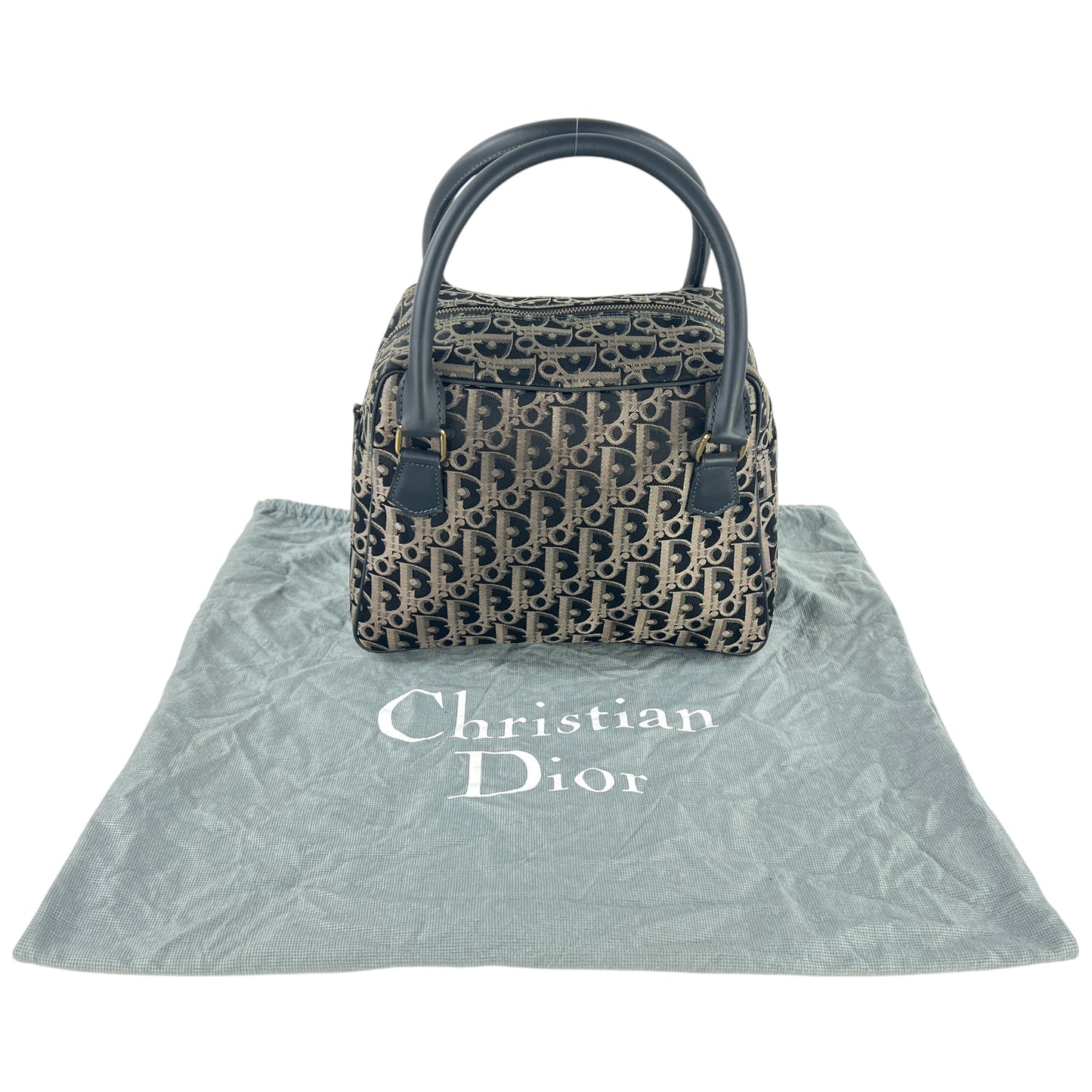 Dior Vintage Trotter Canvas Handbag