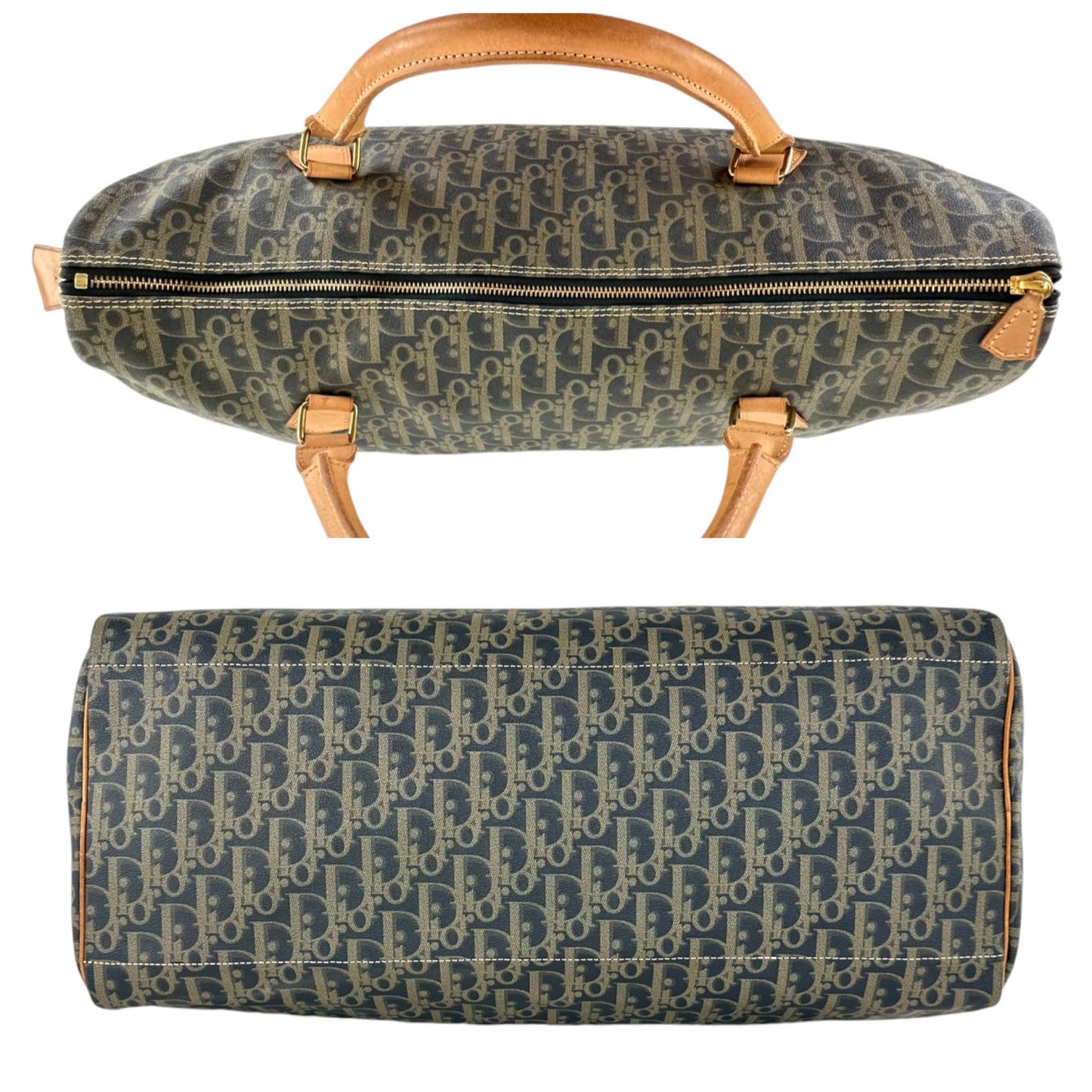 Dior Vintage Trotter Coated Canvas Duffle Bag