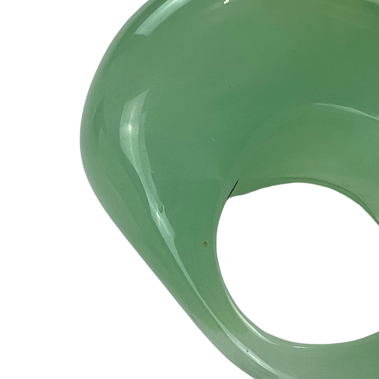 Chanel CC Faux Jade Ring