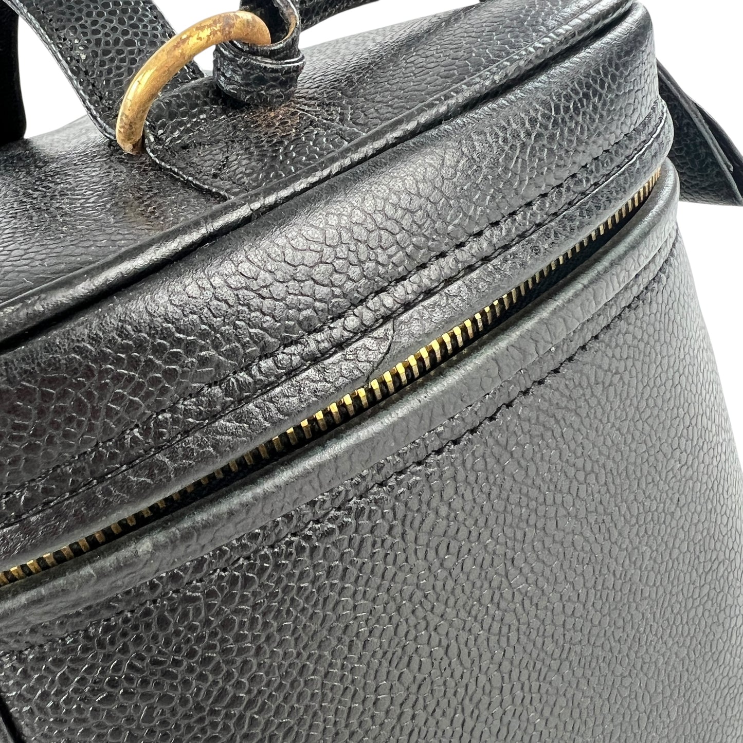 Chanel Vintage Caviar Leather Vanity Bag