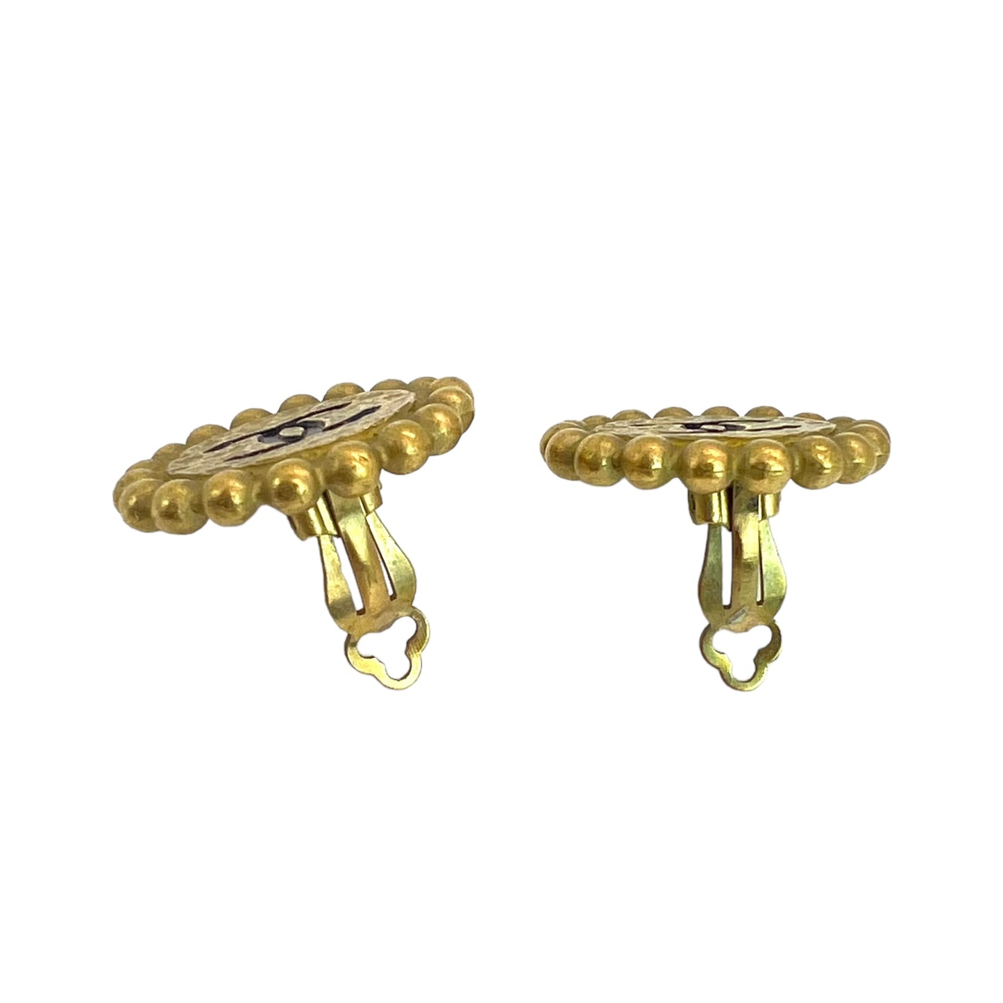 Chanel Vintage CC Clip-On Earrings