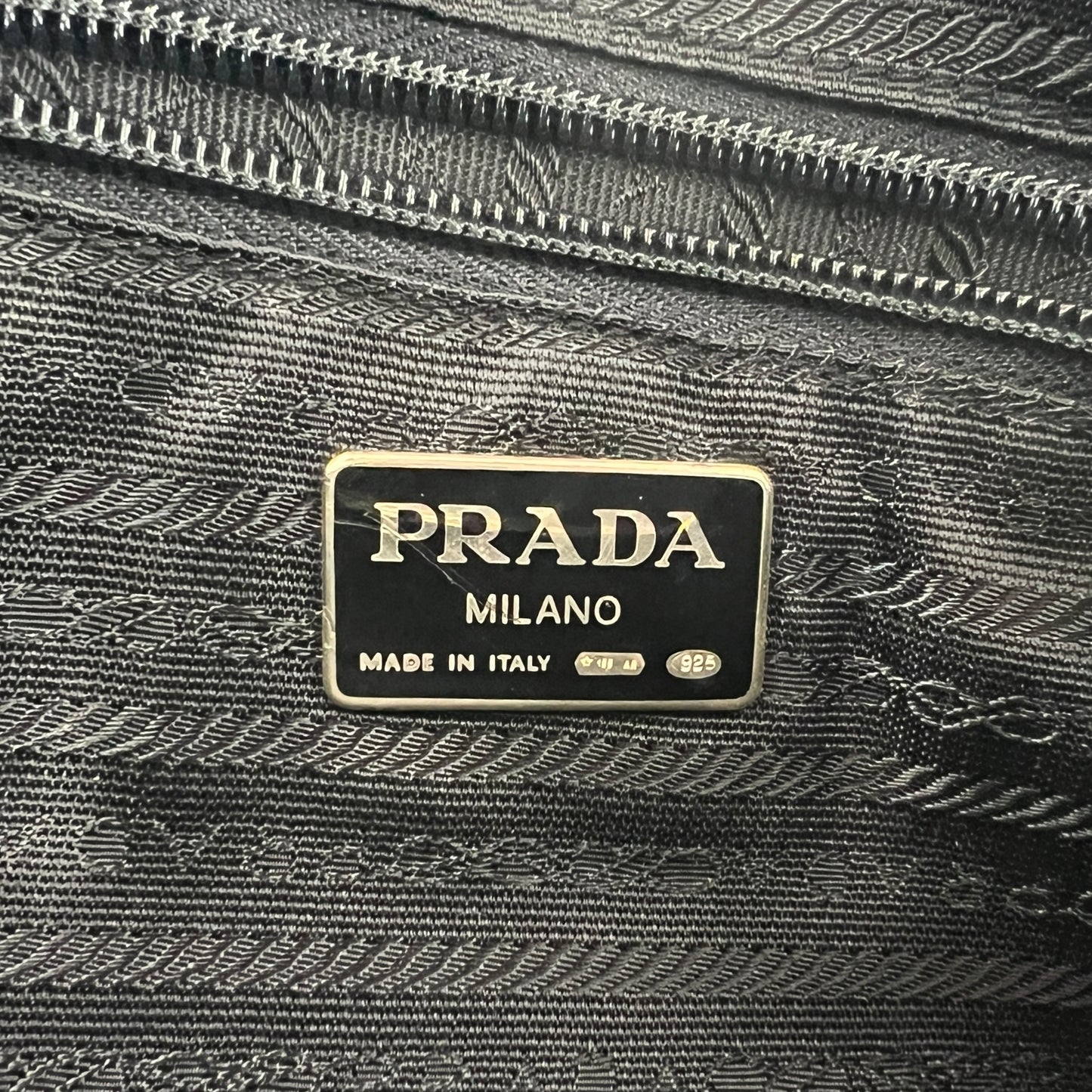 Prada Chain Wool Handbag