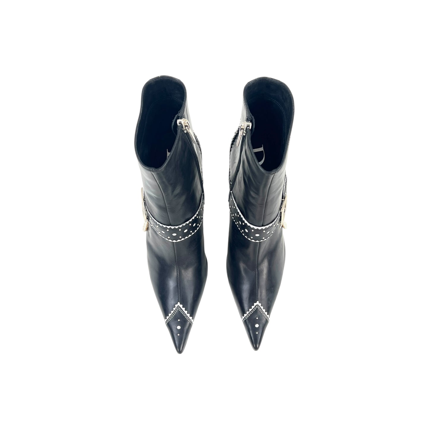 Dior John Galiano D’Trick Pearl Heeled Booties