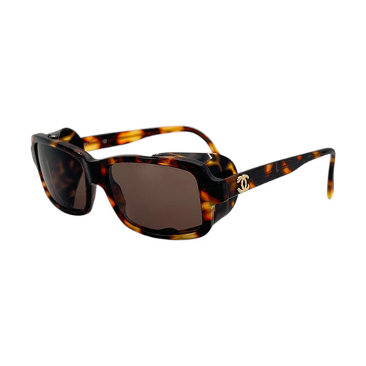 Chanel Tortoise Shell Blinder Sunglasses