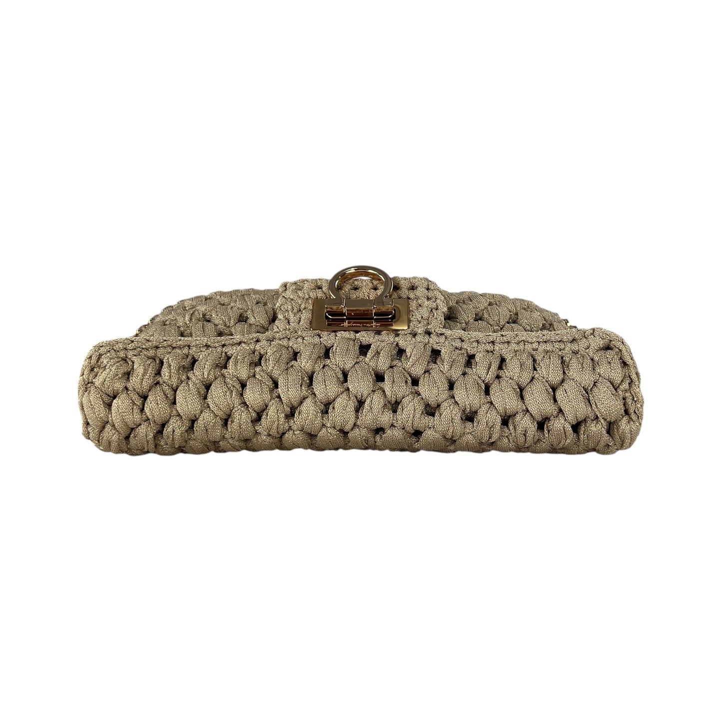 Ferragamo Puff Stitch Two-Way Chain Shoulder Bag
