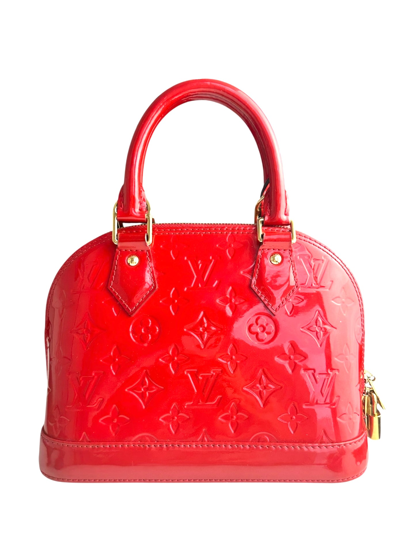 Louis Vuitton Vernis Gold BB Two-Way Handbag