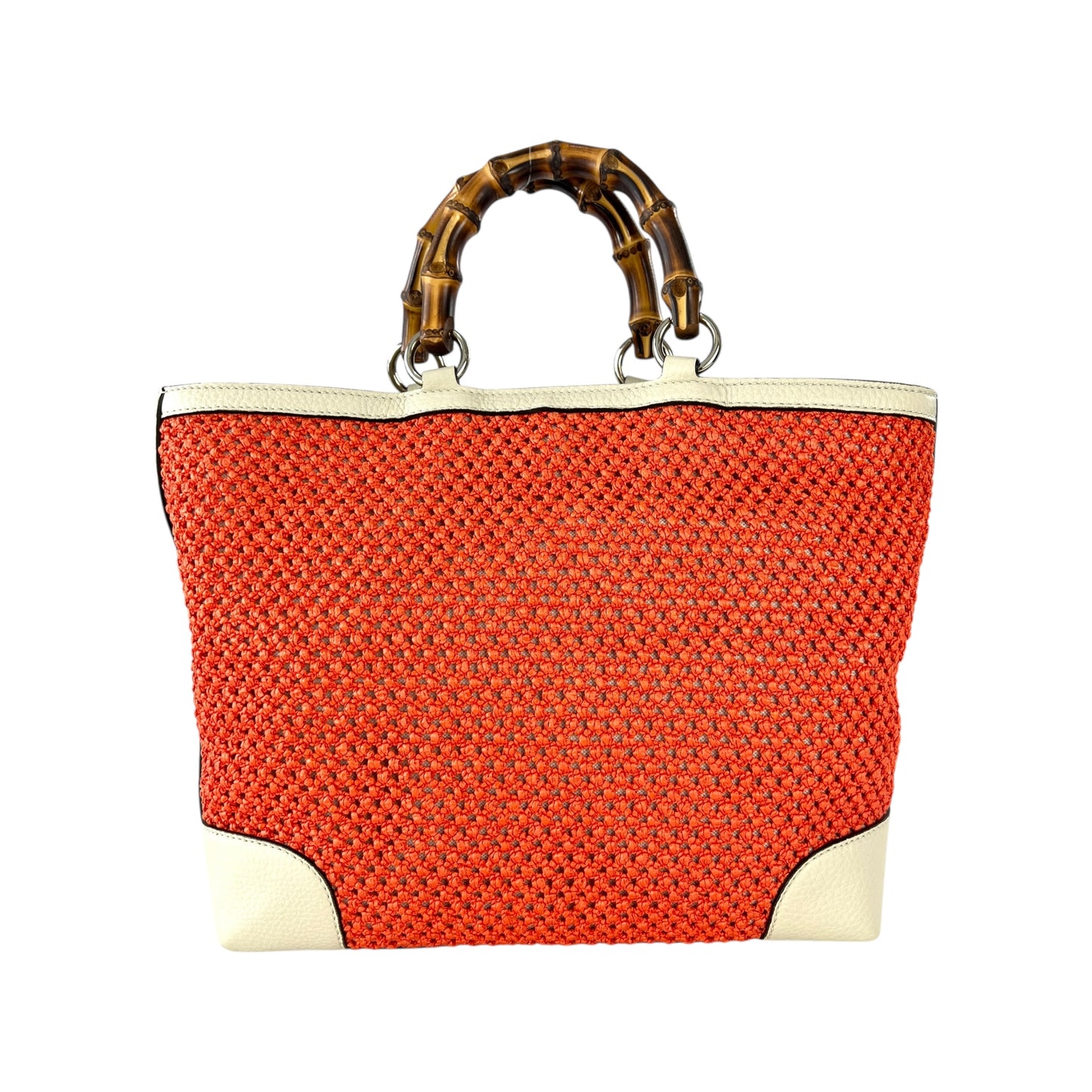 Gucci Bamboo Raffia Tote Bag