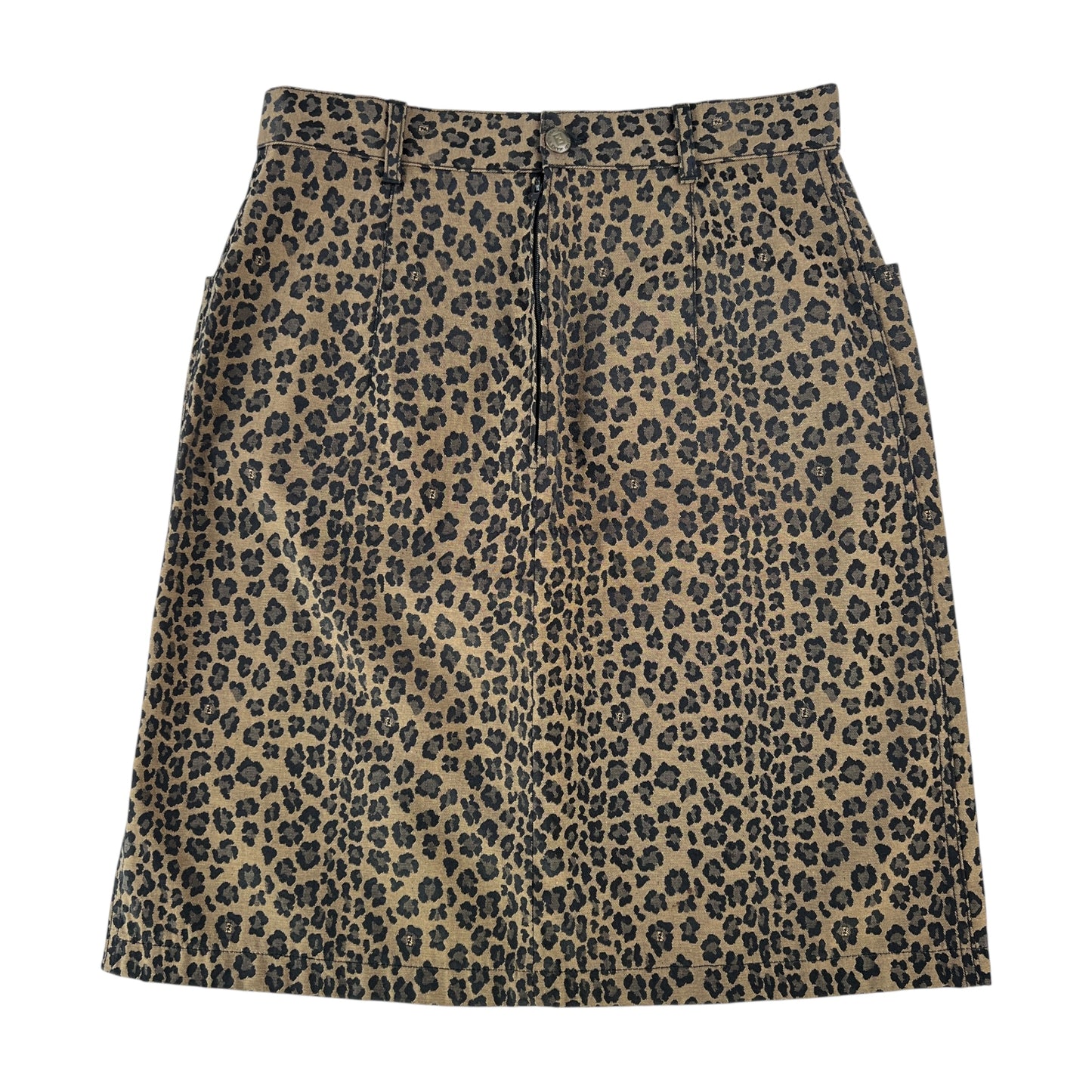 Fendi Vintage Leopard Print Skirt