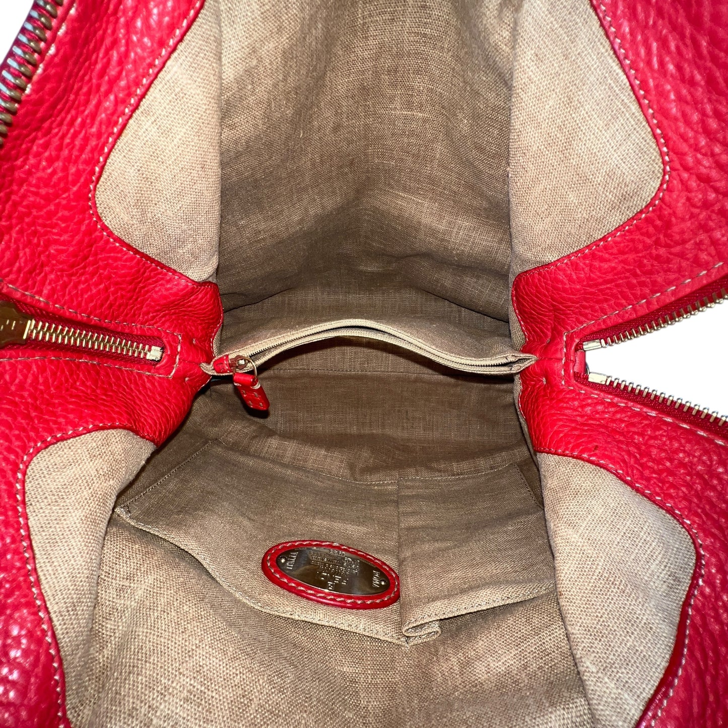 Fendi Selleria Leather Shoulder Bag