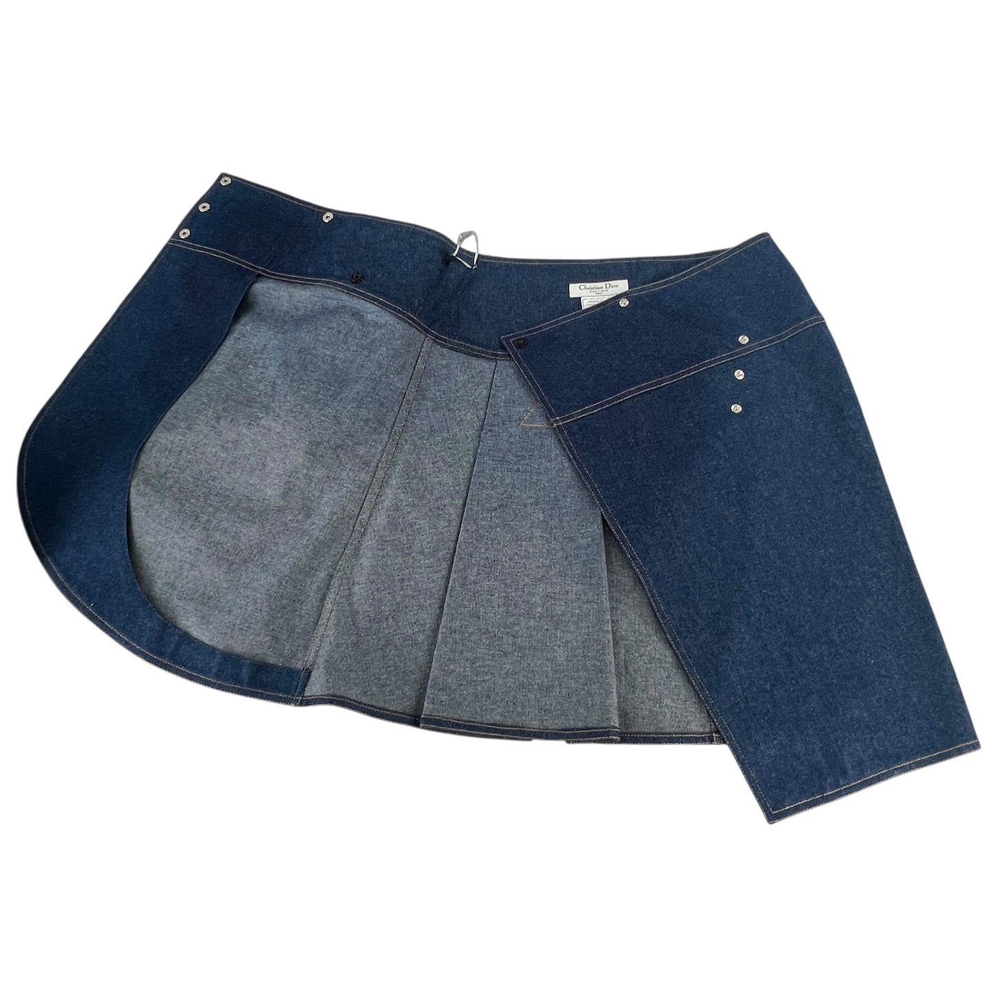 Dior John Galliano Saddle Denim Skirt