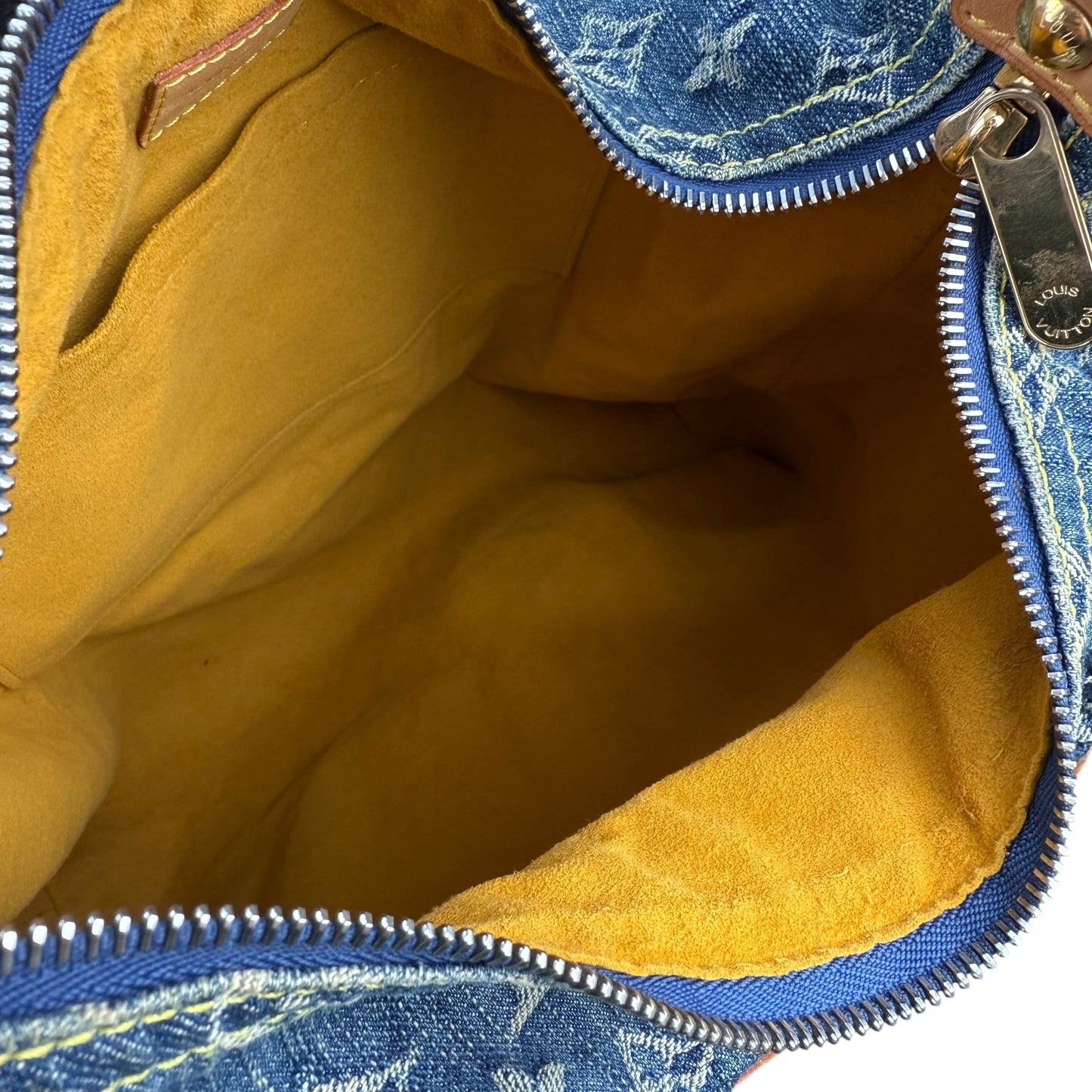 Louis Vuitton Monogram Denim Baggy GM Shoulder Bag