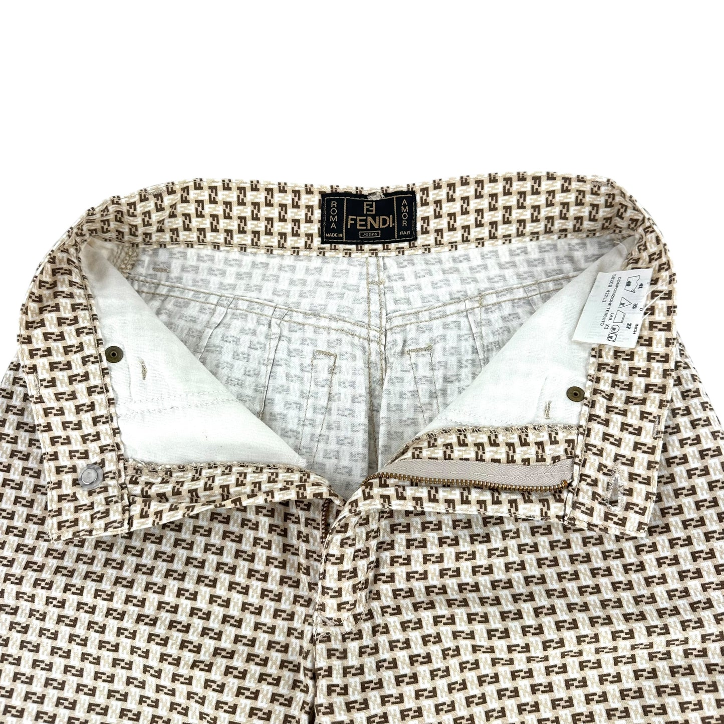 Fendi Vintage Zucchino High-Waisted Pants