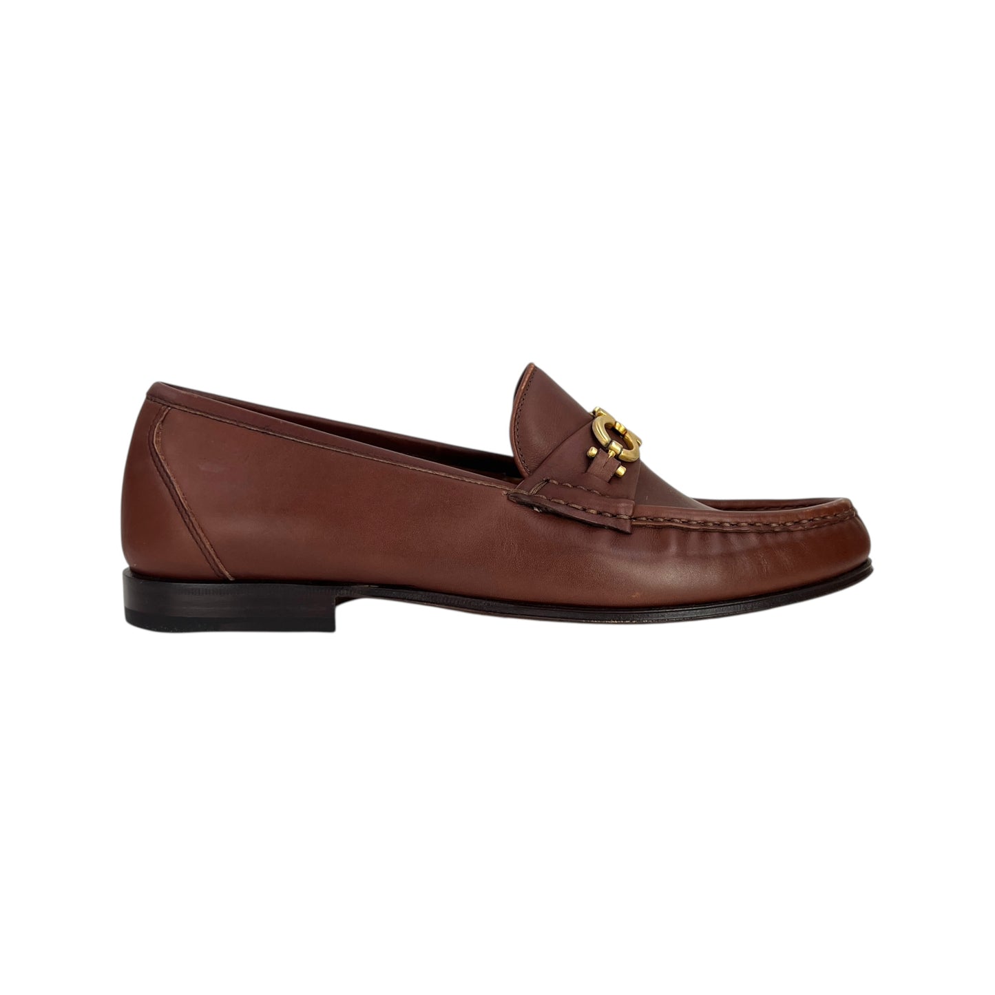 Ferragamo Gancini Leather Loafers