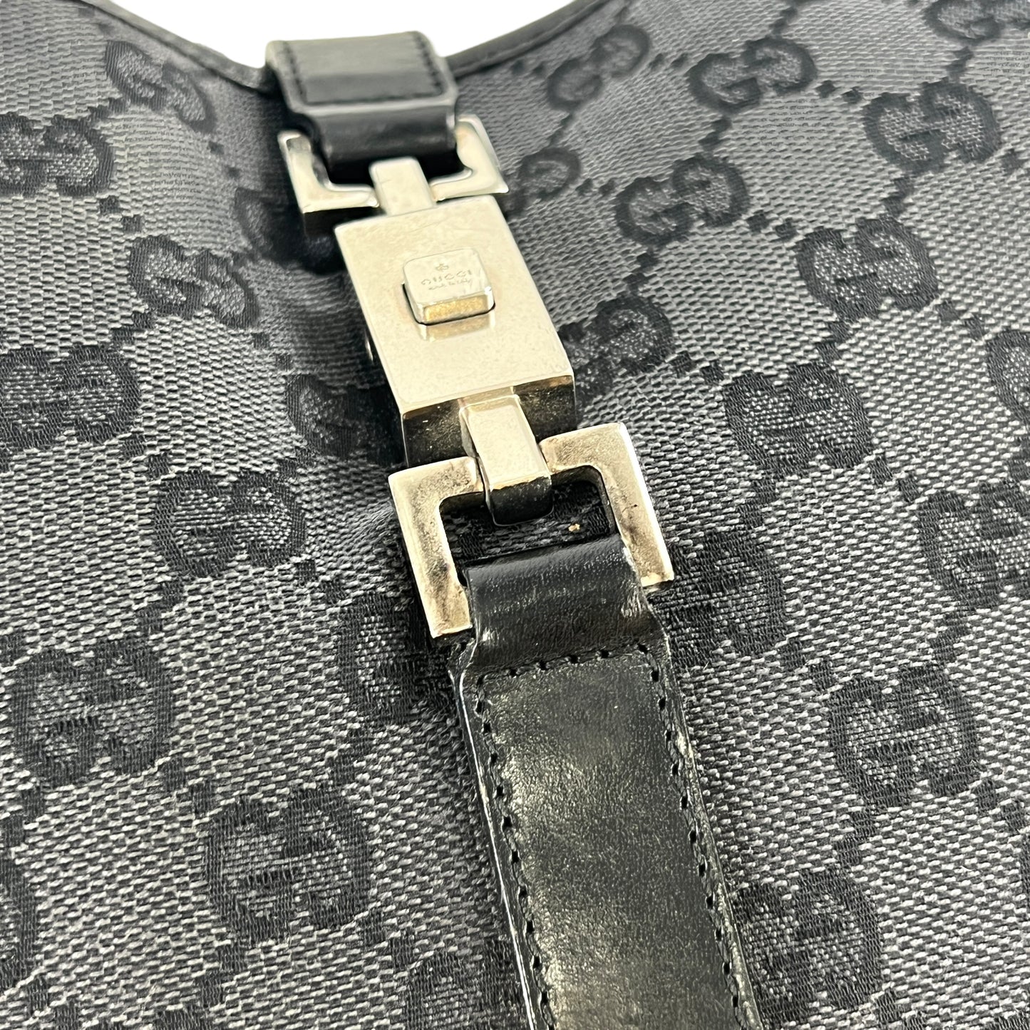 Gucci Monogram Canvas Jackie Handbag