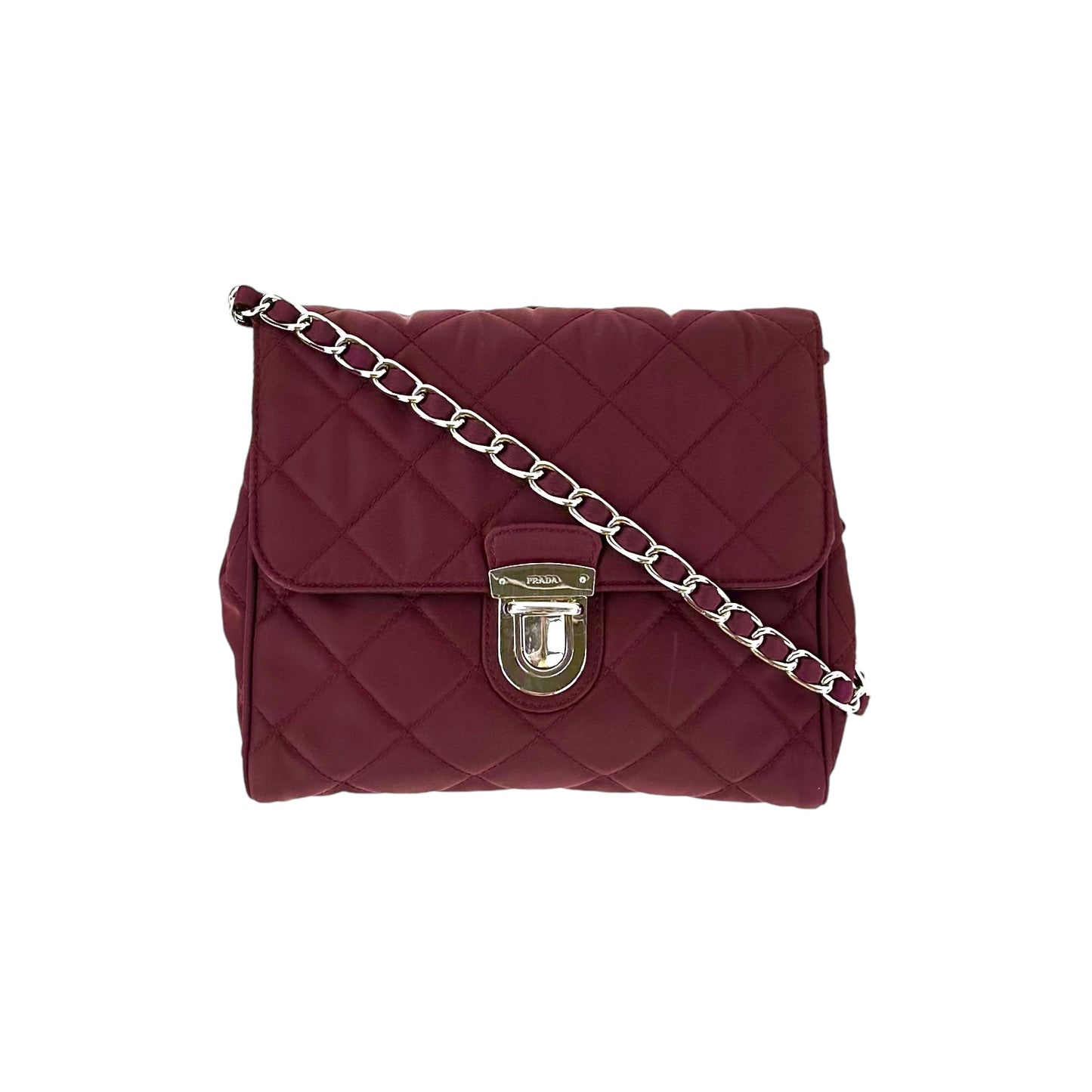 Prada Tessuto Nylon Quilted Crossbody Bag