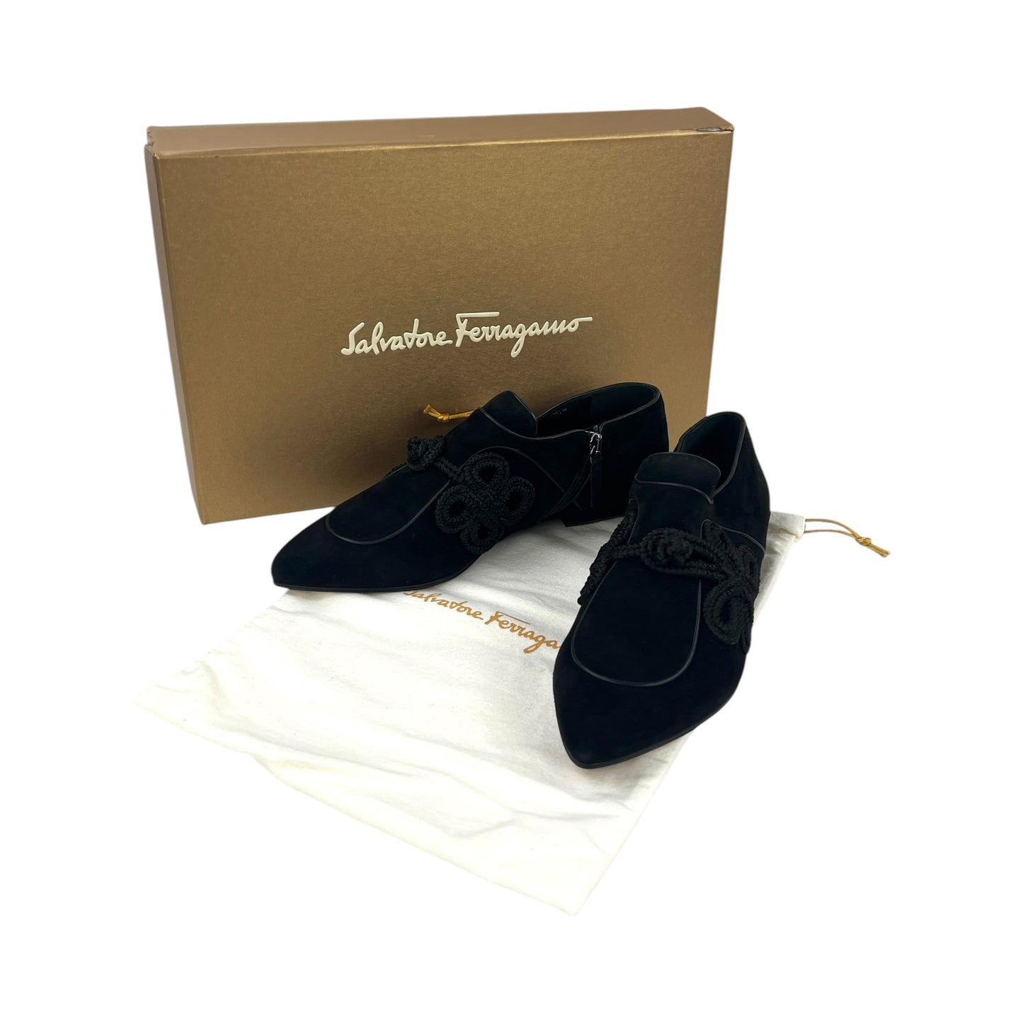 Ferragamo Suede Flats