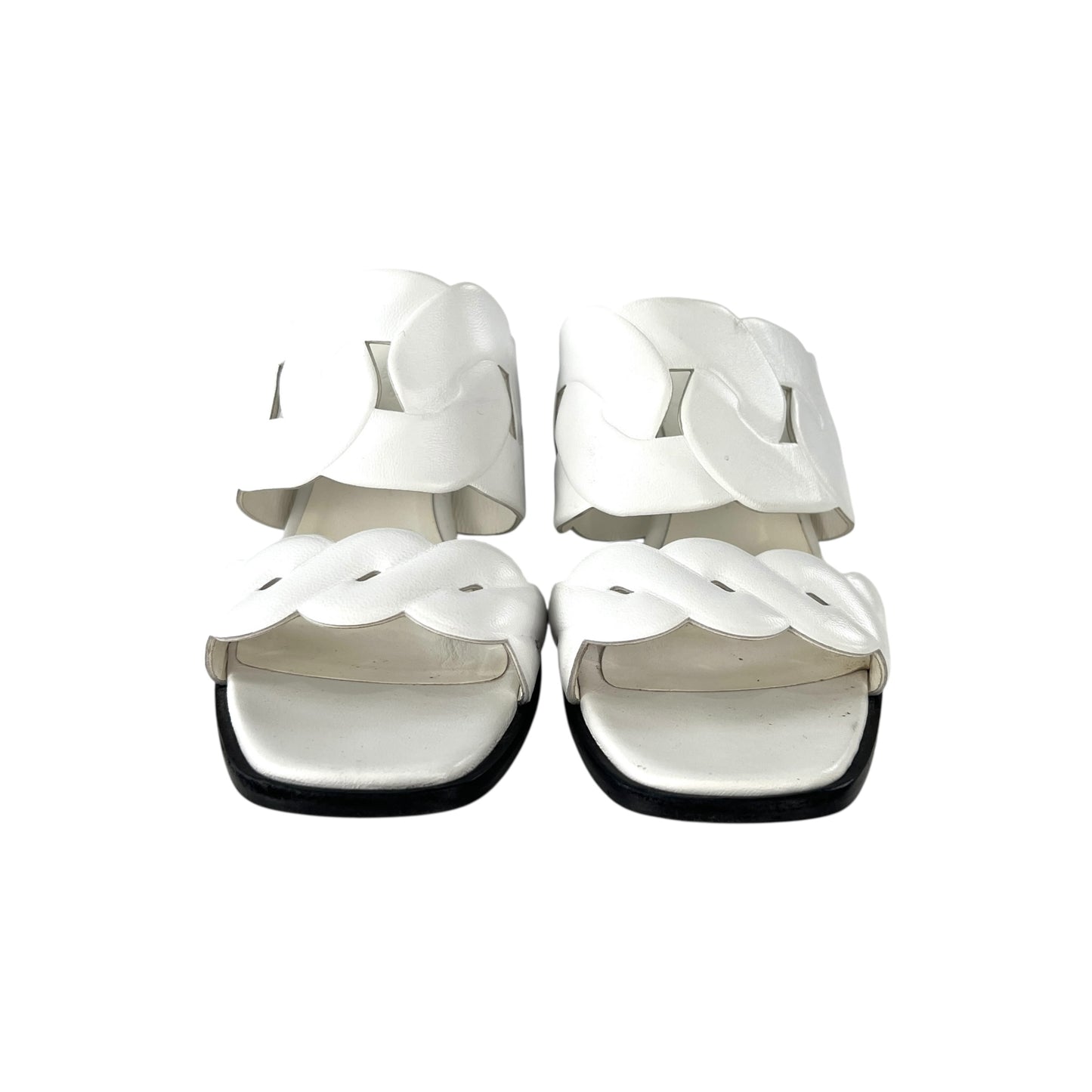 Hermes Grace Leather Mules